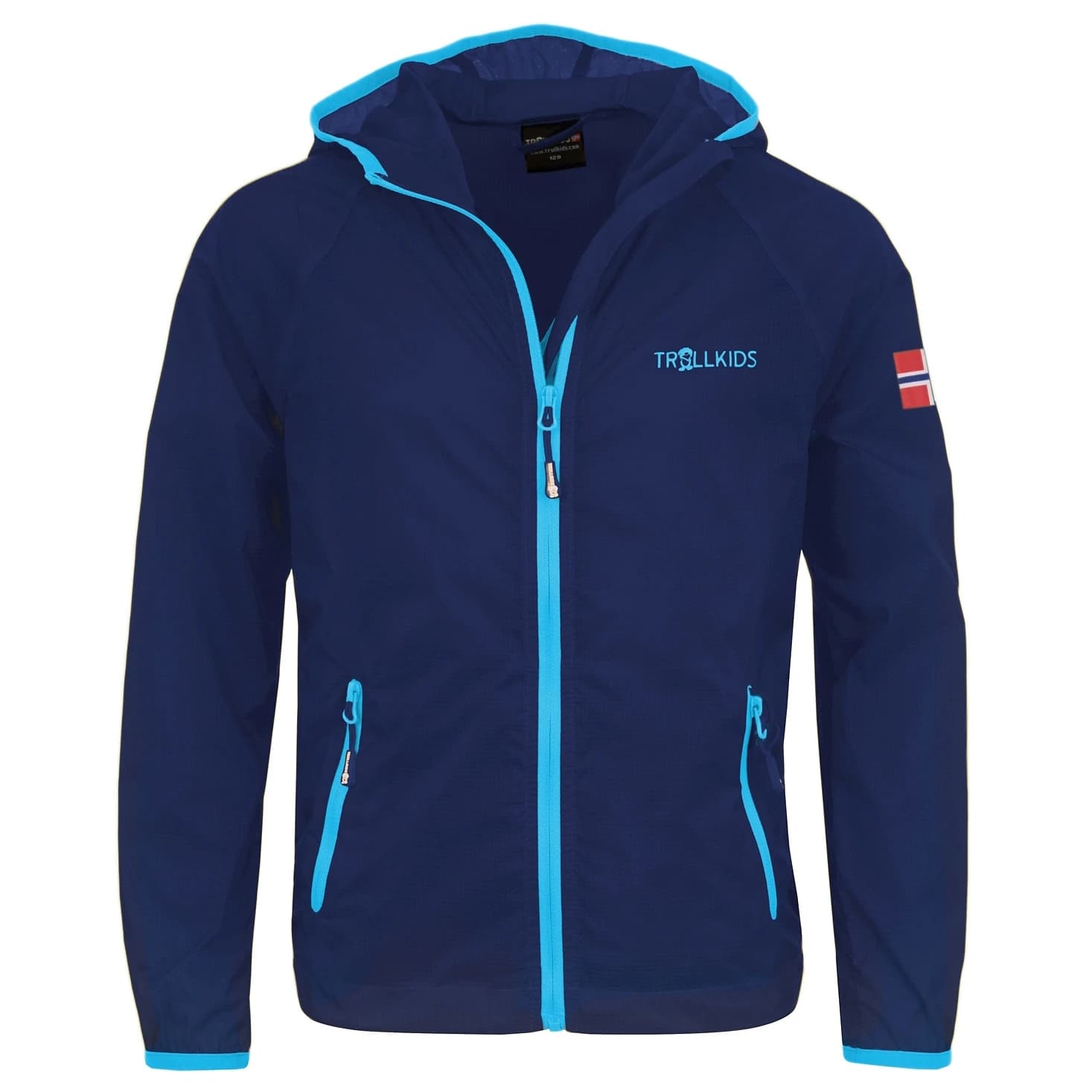Детско ветрозащитно яке Trollkids Kids Fjell Running Jacket Windproof jacket - Navy / Medium Blue