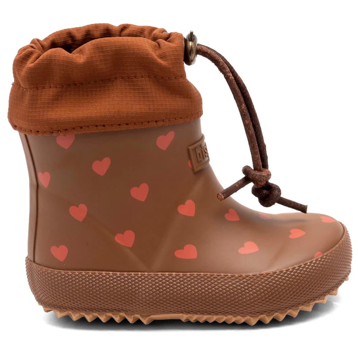 Детски гумени ботуши Bisgaard Kid's Thermo Baby Wellington boots - Chocolate Heartbeat