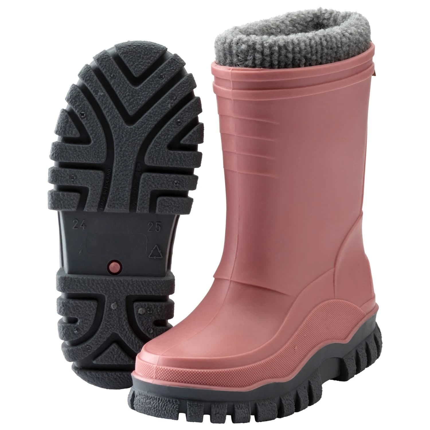 Детски гумени ботуши Sterntaler Kid's Rubber Boots with Liner Wellington boots - Perlrosa