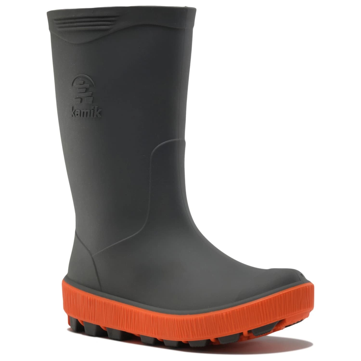 Детски гумени ботуши Kamik Kid's Riptide Wellington boots - Charcoal