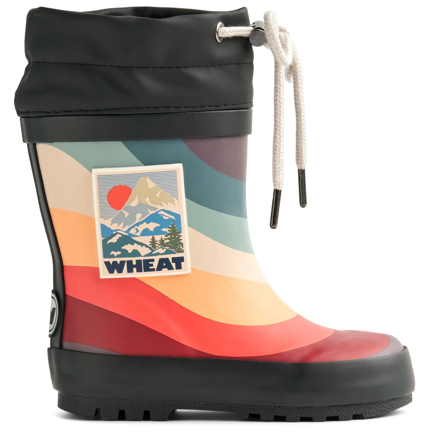 Детски гумени ботуши WHEAT Kid's Thermo-Gummistiefel Wellington boots - Rainbow Waves