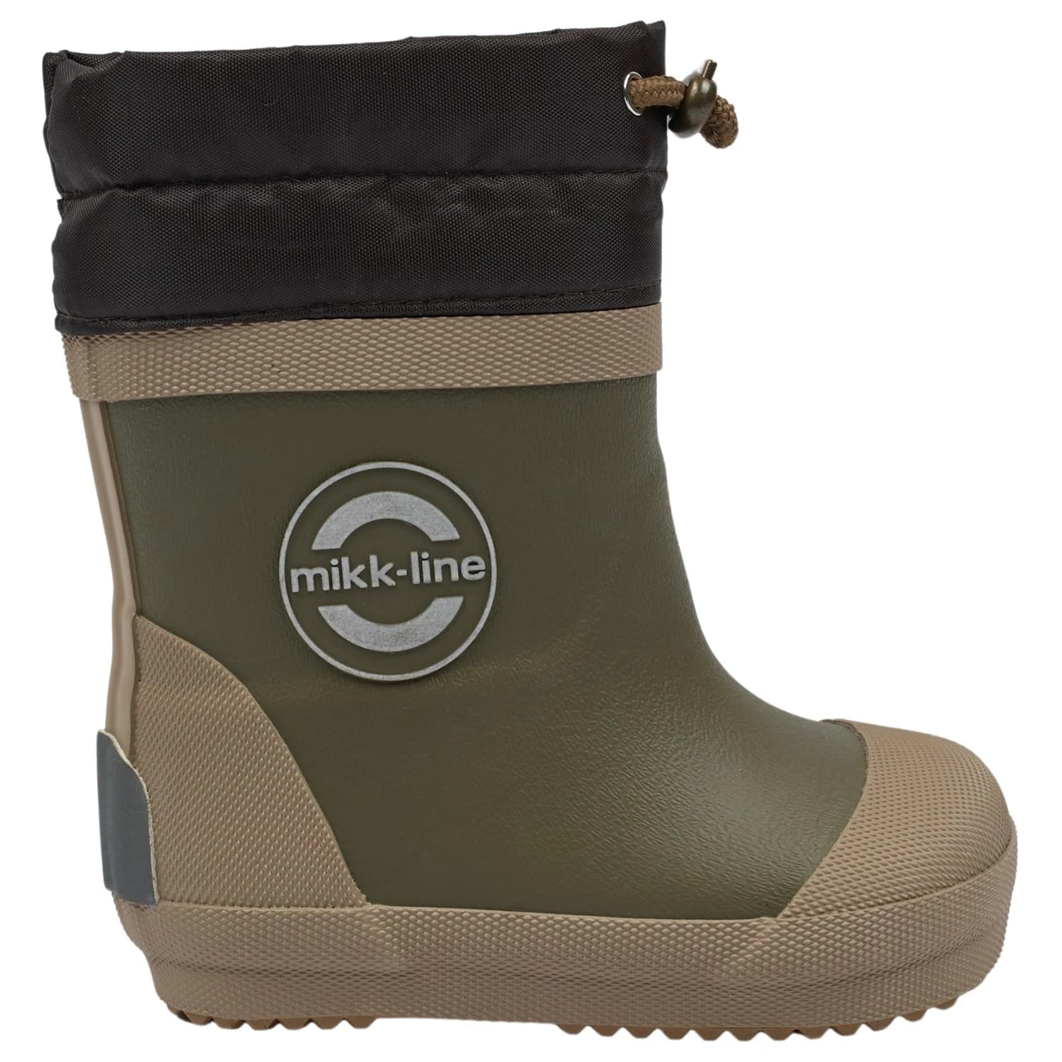 Детски гумени ботуши Mikk-Line Kid's Wellies Winter Mix Barefoot Wellington boots - Dusty Olive