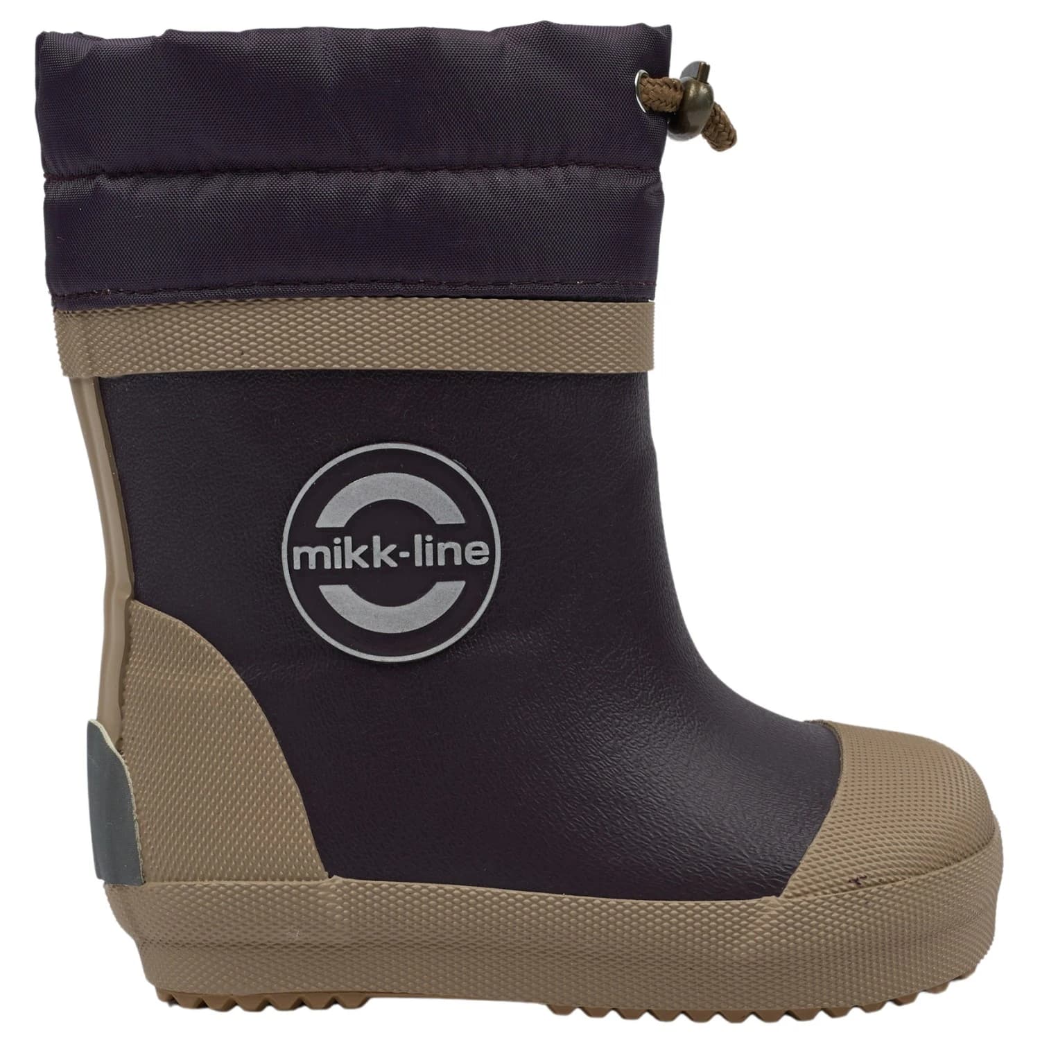 Детски гумени ботуши Mikk-Line Kid's Wellies Winter Mix Barefoot Wellington boots - Plum Perfect