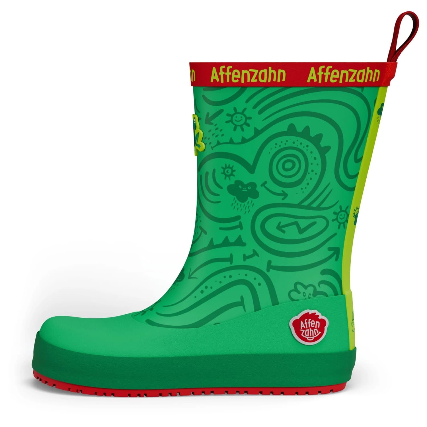 Детски гумени ботуши Affenzahn Kid's Gummistiefel Vegan Plashy Wellington boots - Frog / Green