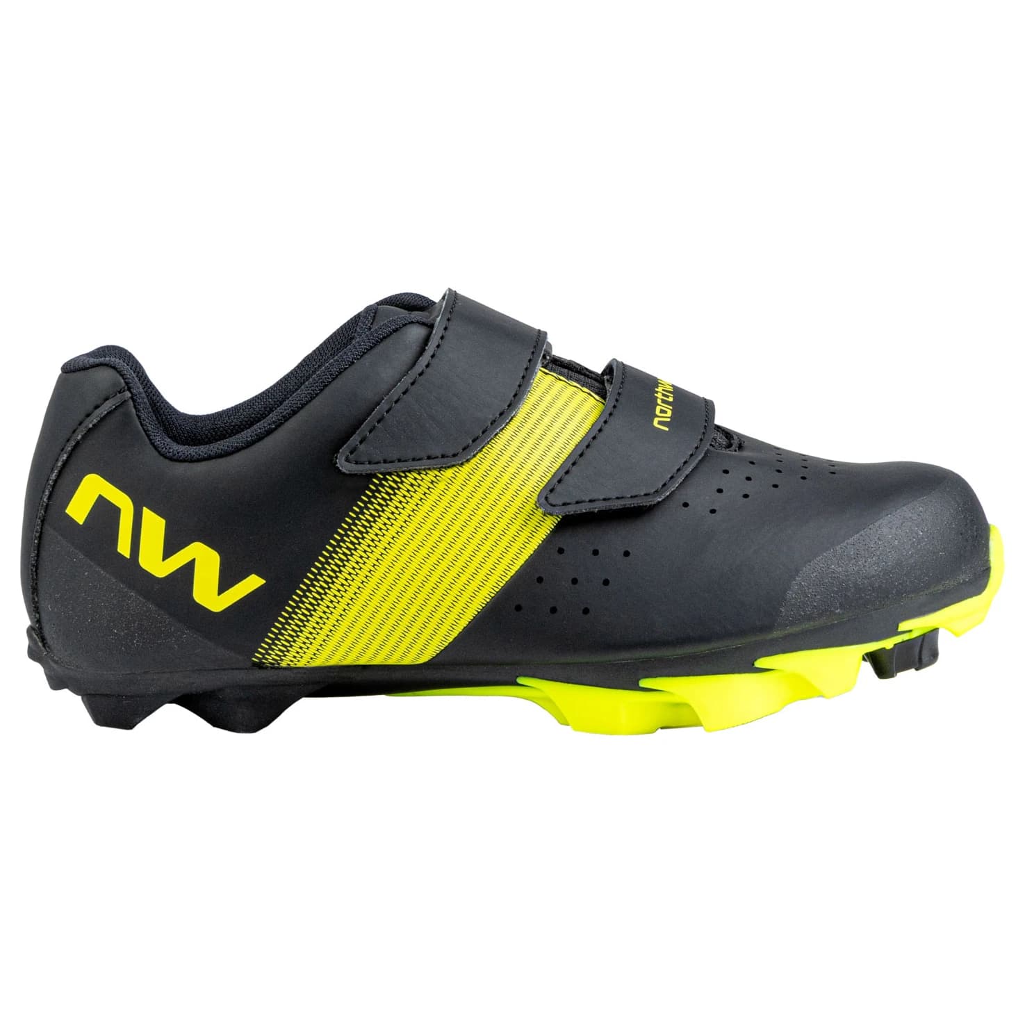 Детски обувки за планинско колоездене Northwave Kid's Hammer Junior Cycling shoes - Black / Yellow Fluo