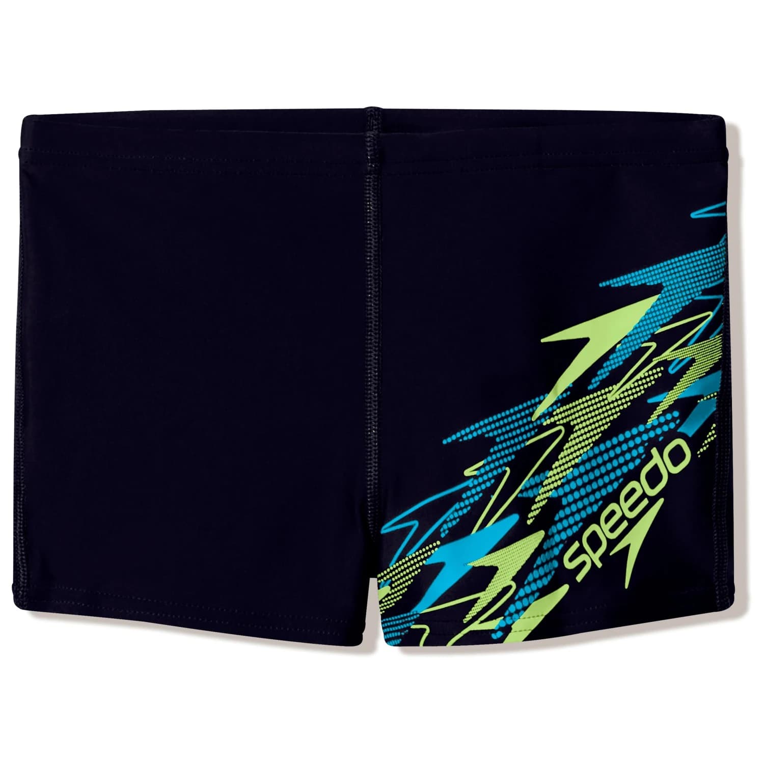 Детски бански слипове Speedo Kid's Medley Logo Aquashort Swim brief - Anthracite / Citrus Green