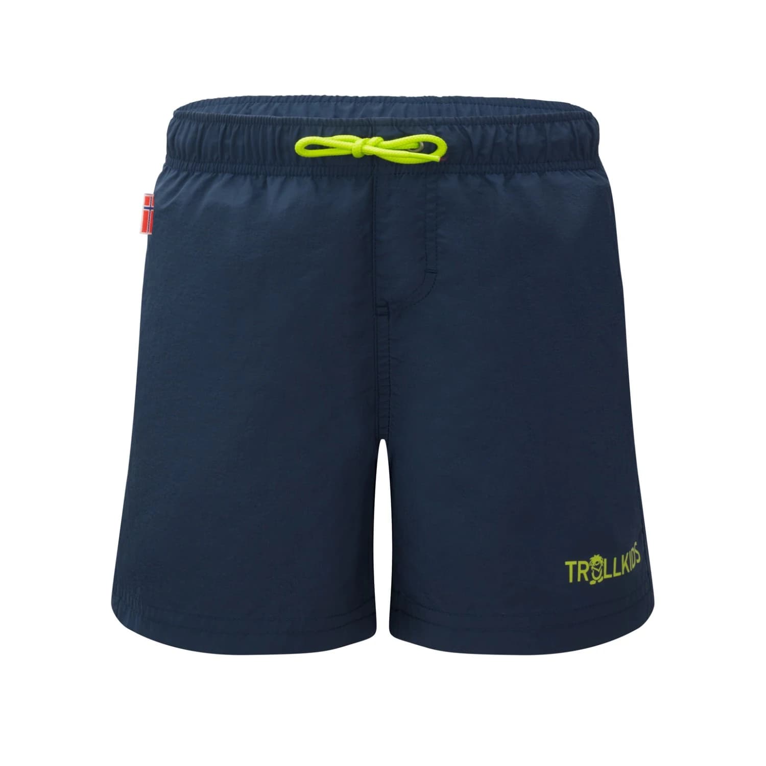 Детски бански слипове Trollkids Kid's Balestrand Shorts Swim brief - Mystic Blue / Green Lizard
