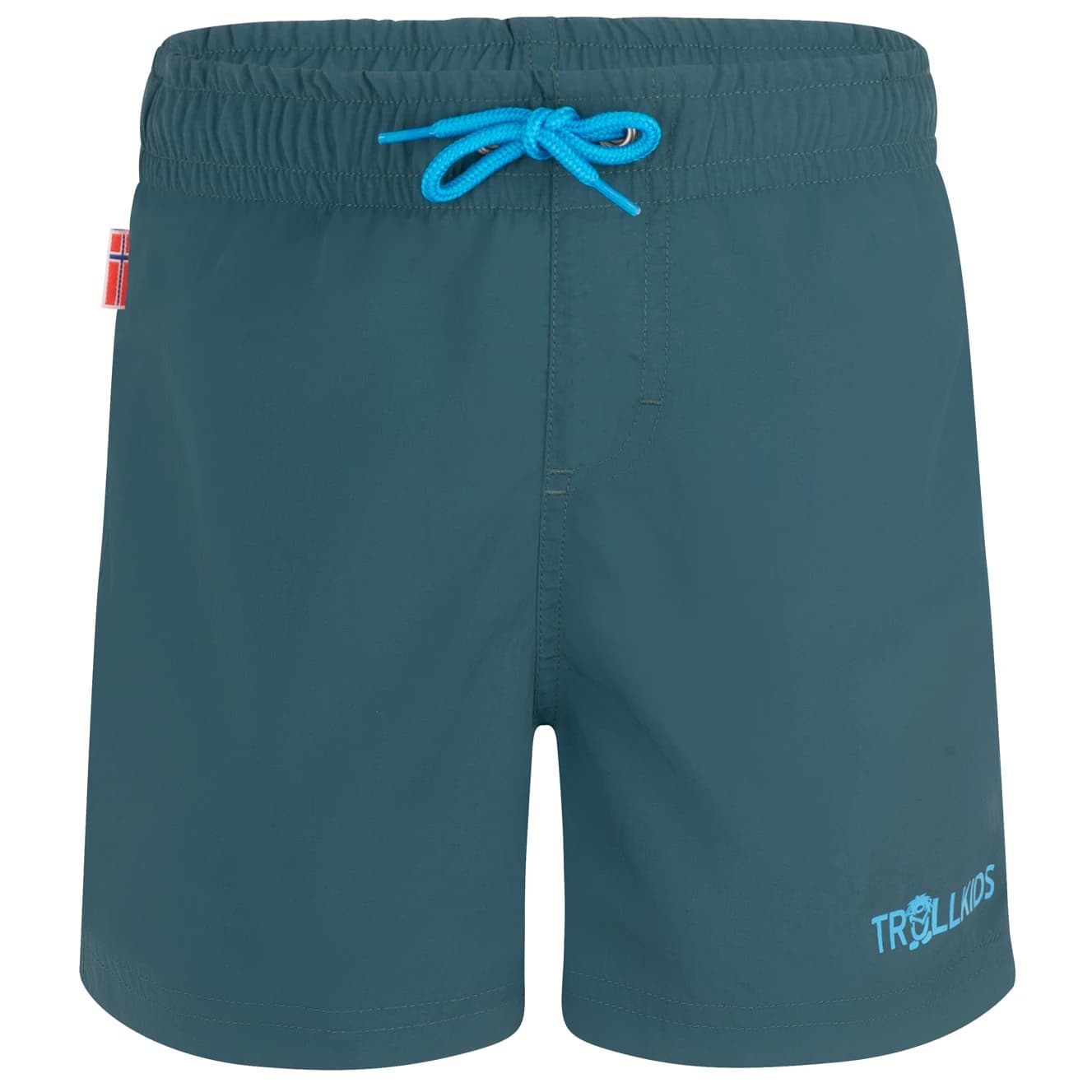 Детски бански слипове Trollkids Kid's Balestrand Shorts Swim brief - Midnight Forest / Dynamic Blue
