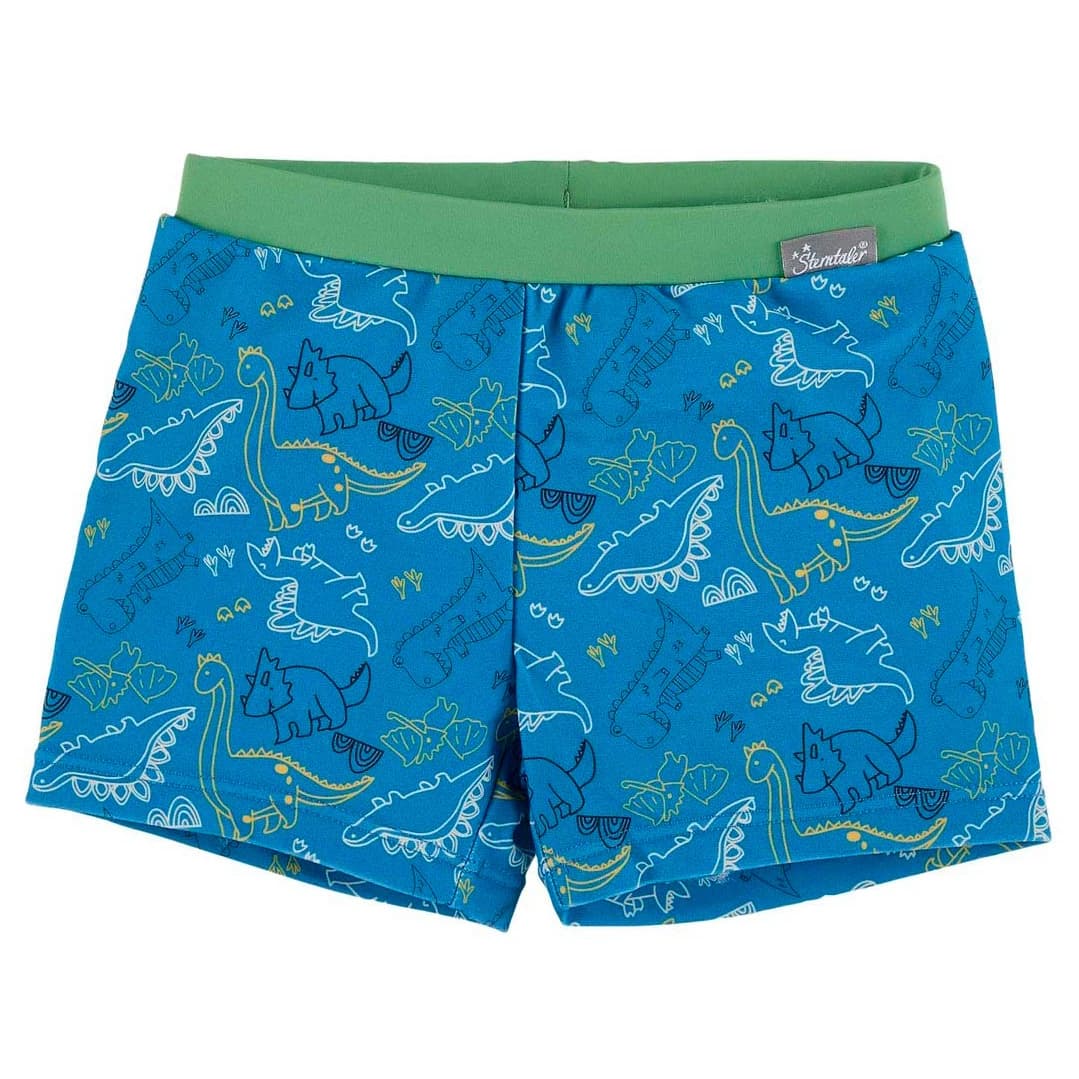Детски бански слипове Sterntaler Kid's Swim Shorts Dino Swim brief - Bright Blue
