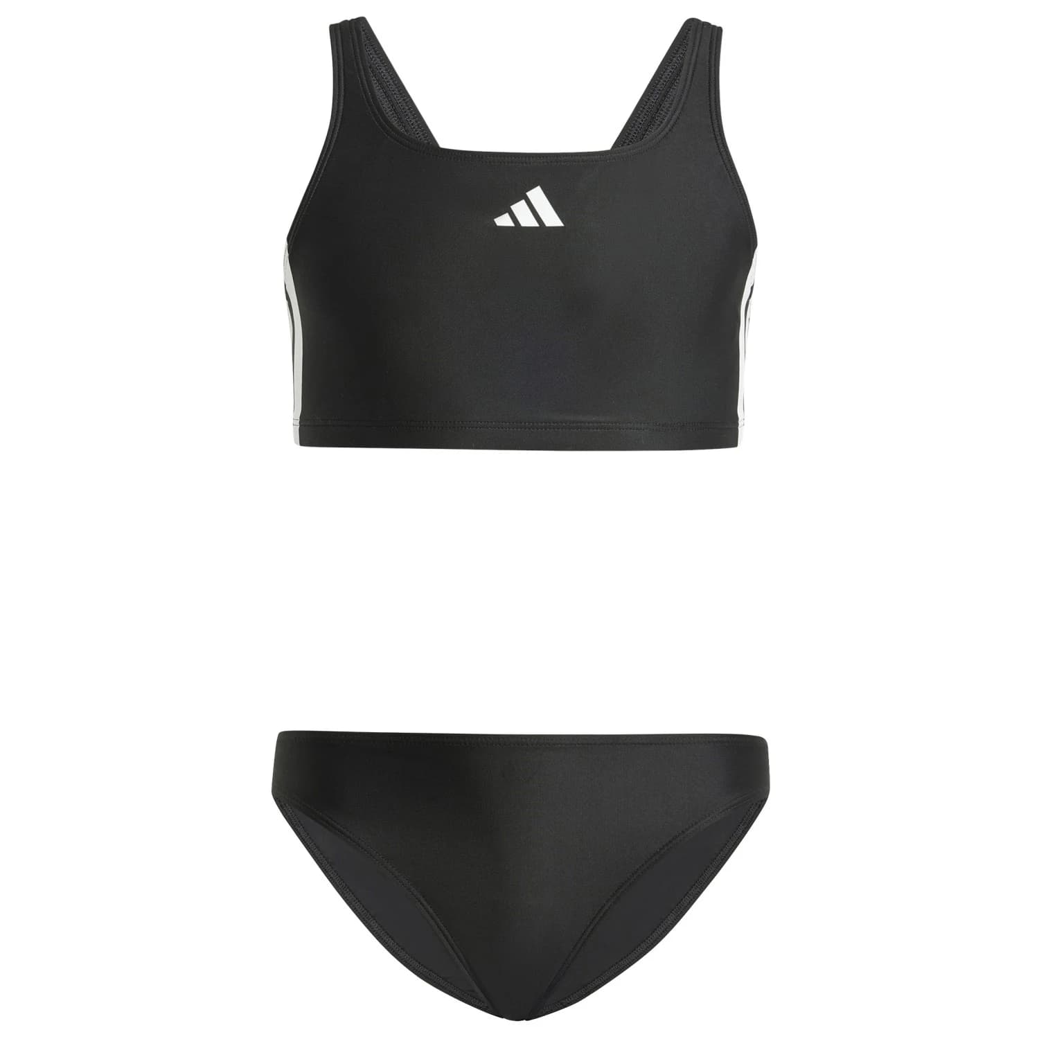 Детски комплект бикини adidas Kid's 3 Stripes Bold Bikini Bikini - Black / White