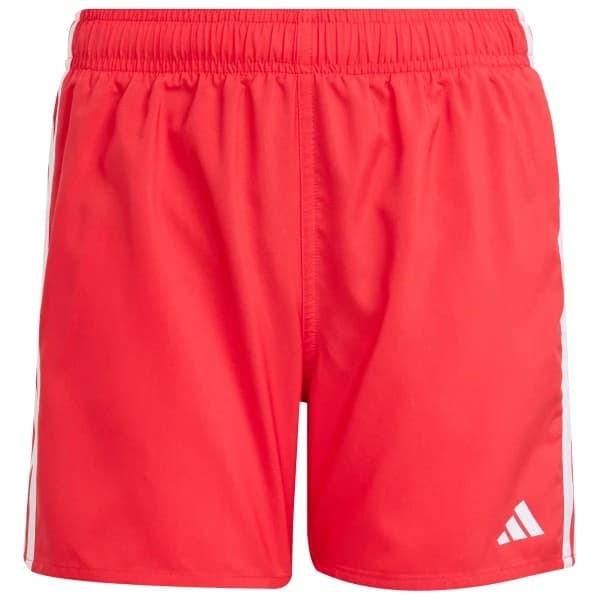 Детски бордшорт Adidas Kid's 3 Stripes Shorts Boardshorts - Pure Ruby / White