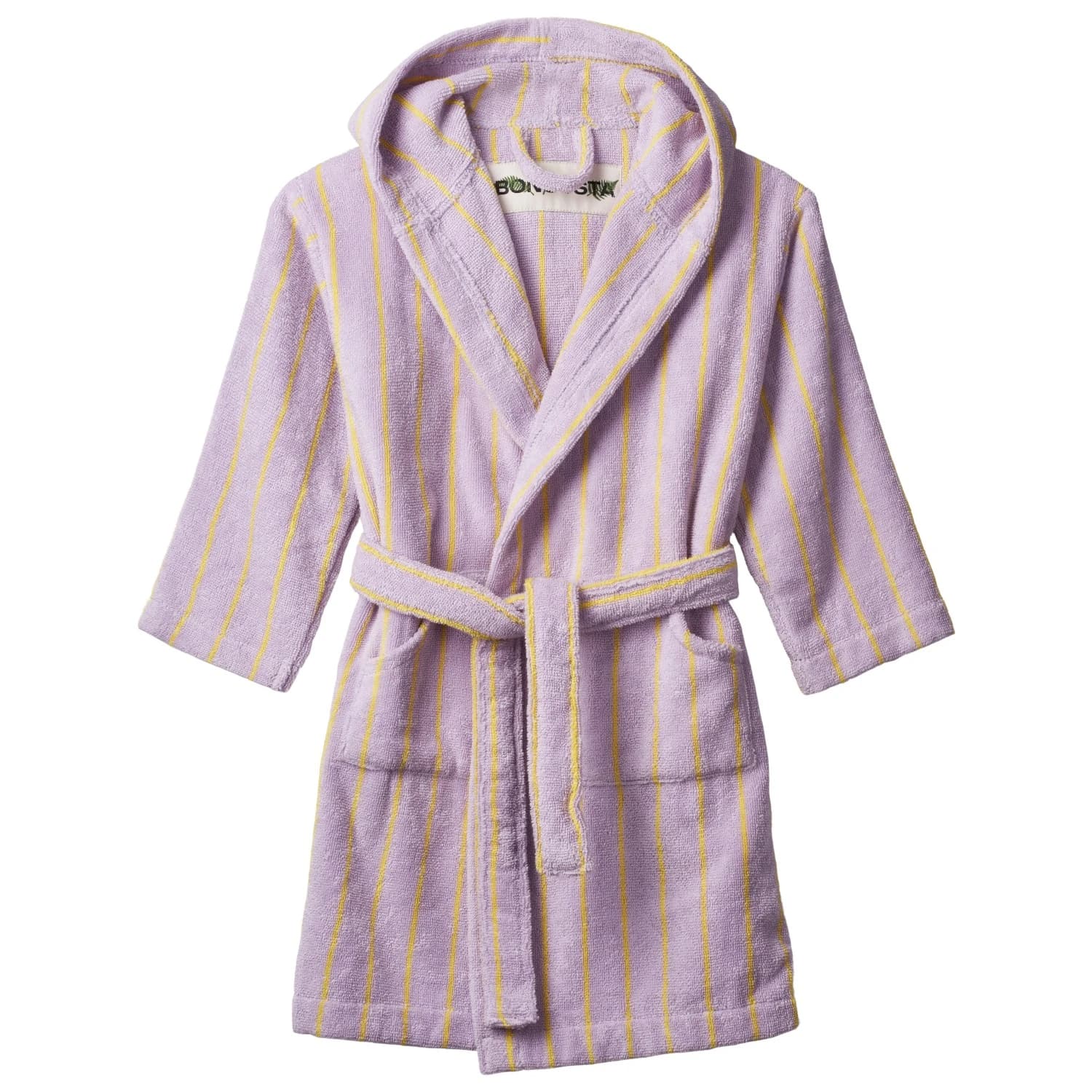 Детски халат Bongusta Kid's Naram Bathrobe - Lilac / Neon Yellow