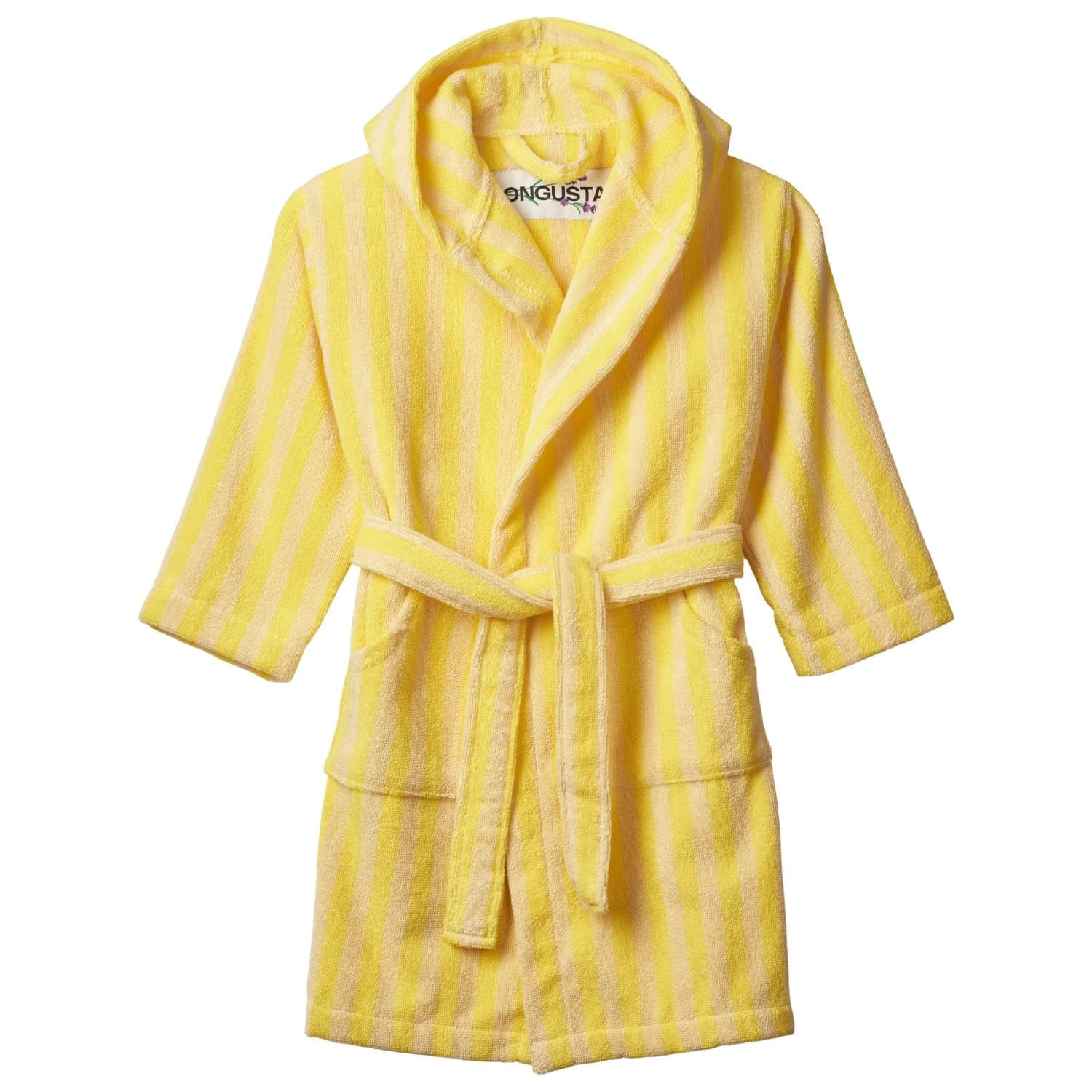 Детски халат Bongusta Kid's Naram Bathrobe - Pristine / Neon Yellow