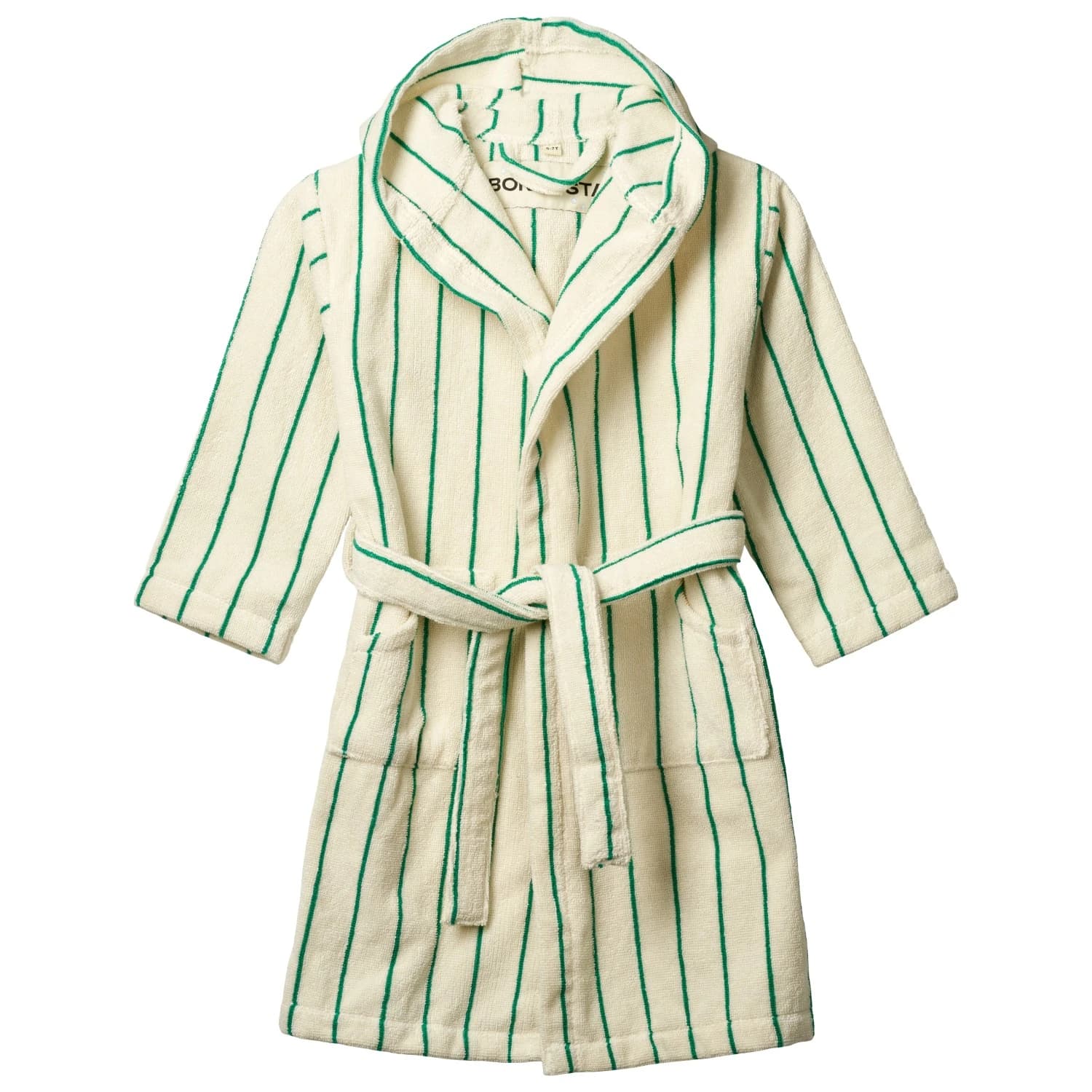 Детски халат Bongusta Kid's Naram Bathrobe - Pure White / Grass