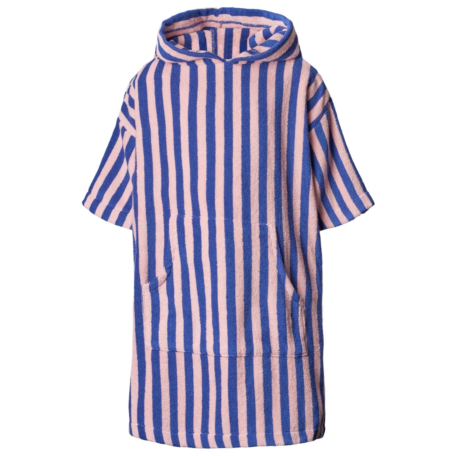 Детско пончо за сърф Bongusta Kid's Naram Poncho Surf poncho - Dazzling Blue / Rose