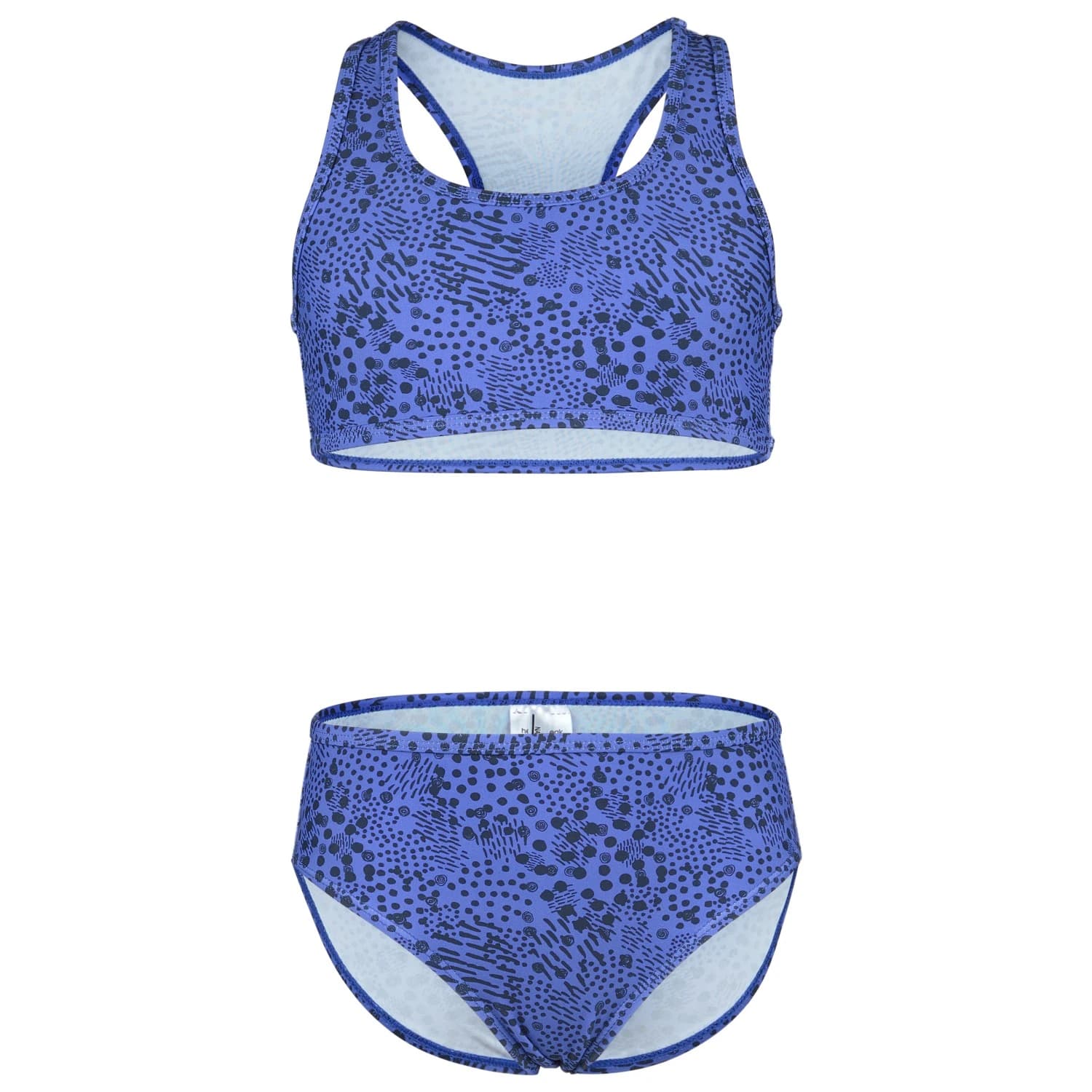 Детски комплект бикини Heber Peak Kid's SeapineHe. Bikini - Shining Blue / Dark Blue Print
