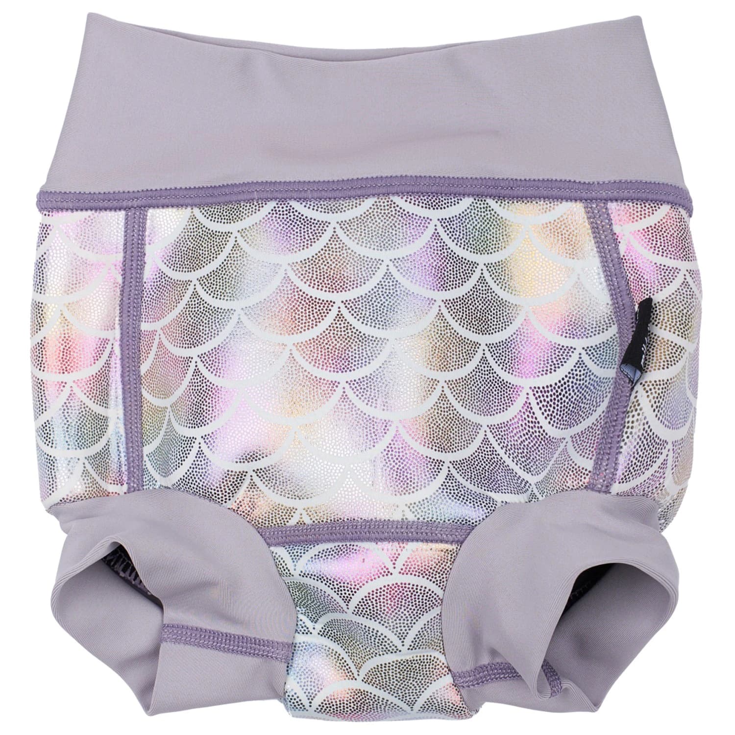 Детски бански слипове Mikk-line Kid's Baby Swim Pant Frill Recycled AOP Swim brief - Lavender Aura