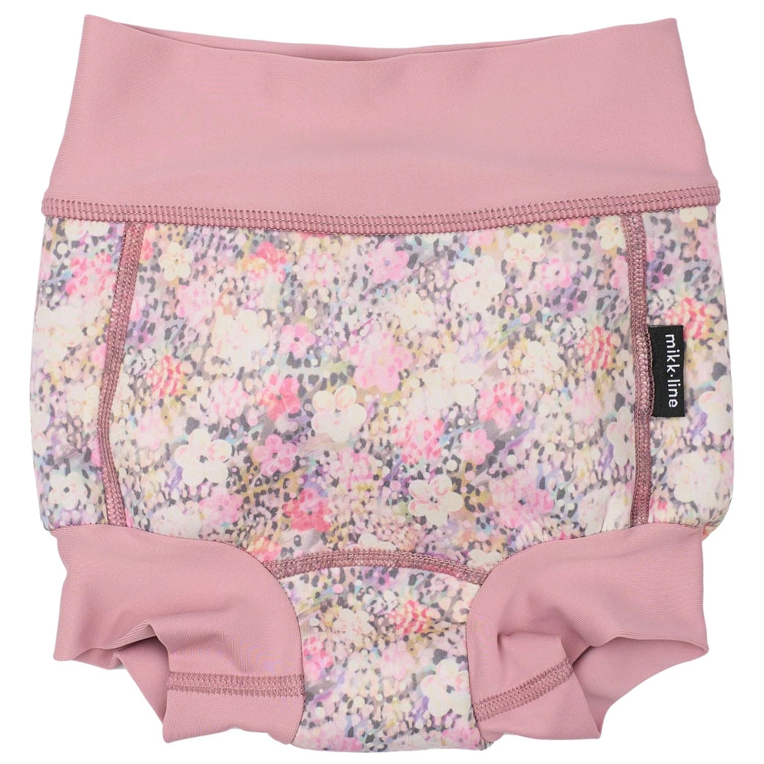 Детски бански слипове Mikk-Line Kid's Baby Swim Pant Frill Recycled AOP Swim brief - Lilas