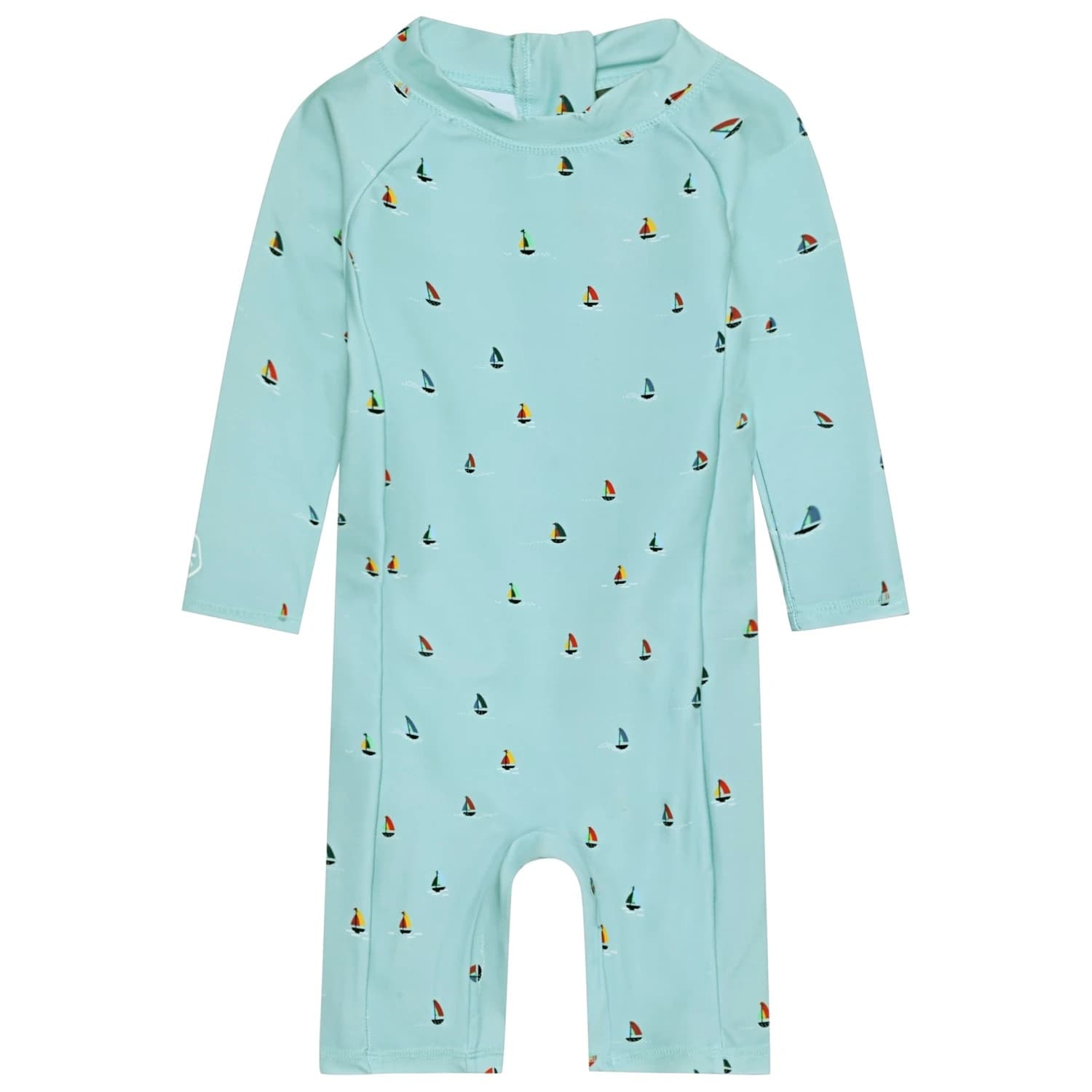 Детски цял бански от ликра (UV защита) Color kids Baby's Suit L/S AOP Lycra - Ether