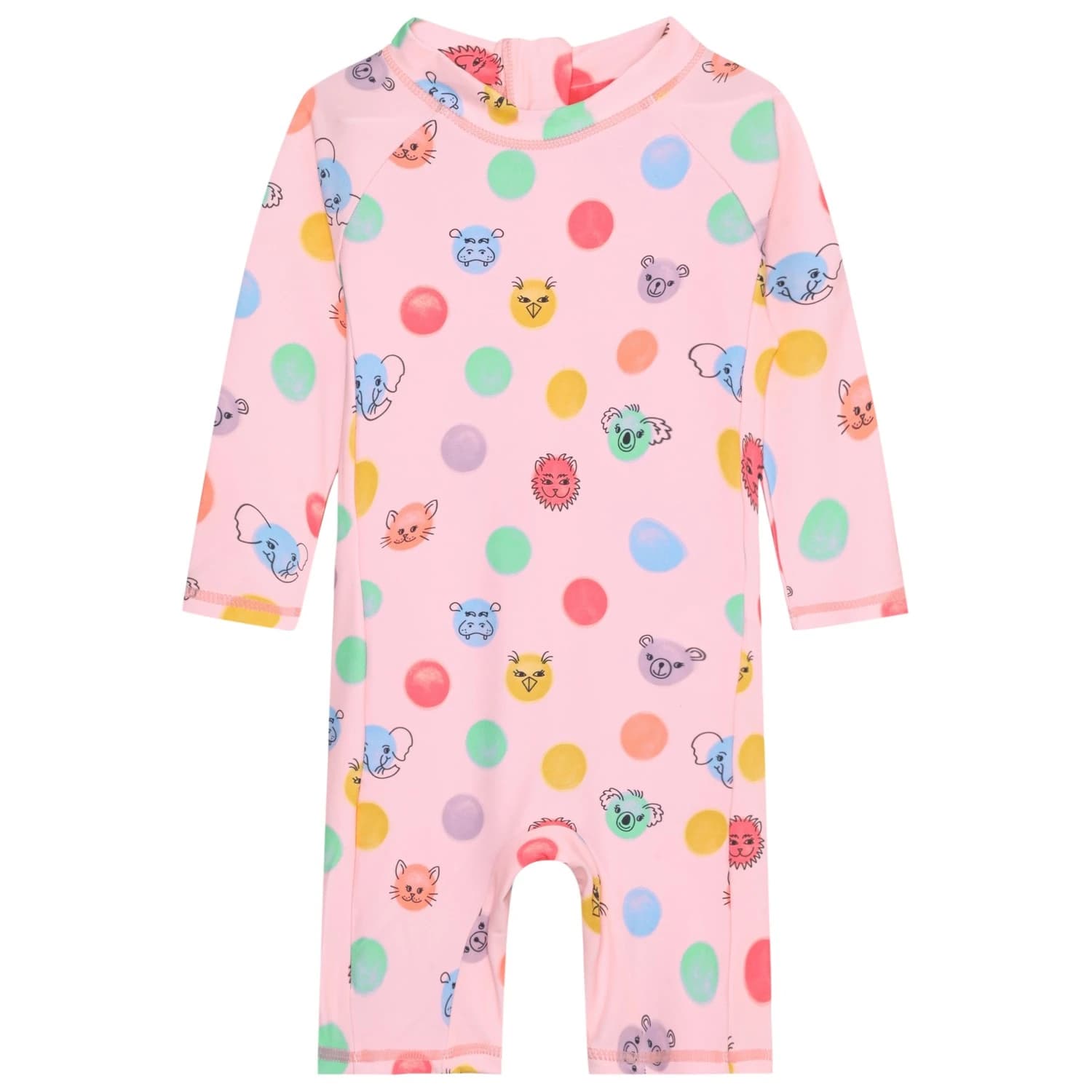 Детски цял бански от ликра (UV защита) Color Kids Baby's Suit L/S AOP Lycra - Fairy Rose