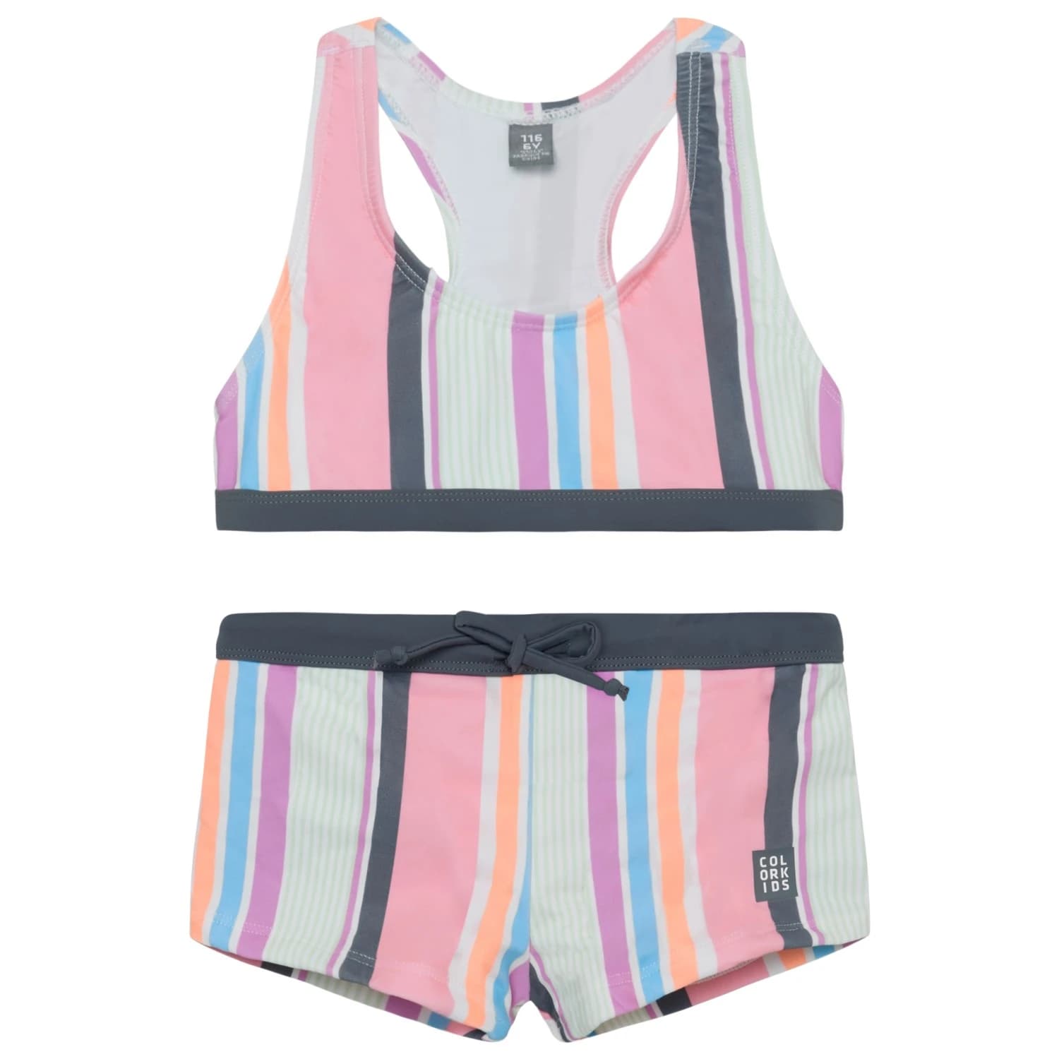 Детски комплект бикини Color Kids Kid's Bikini AOP Bikini - Coral Blush