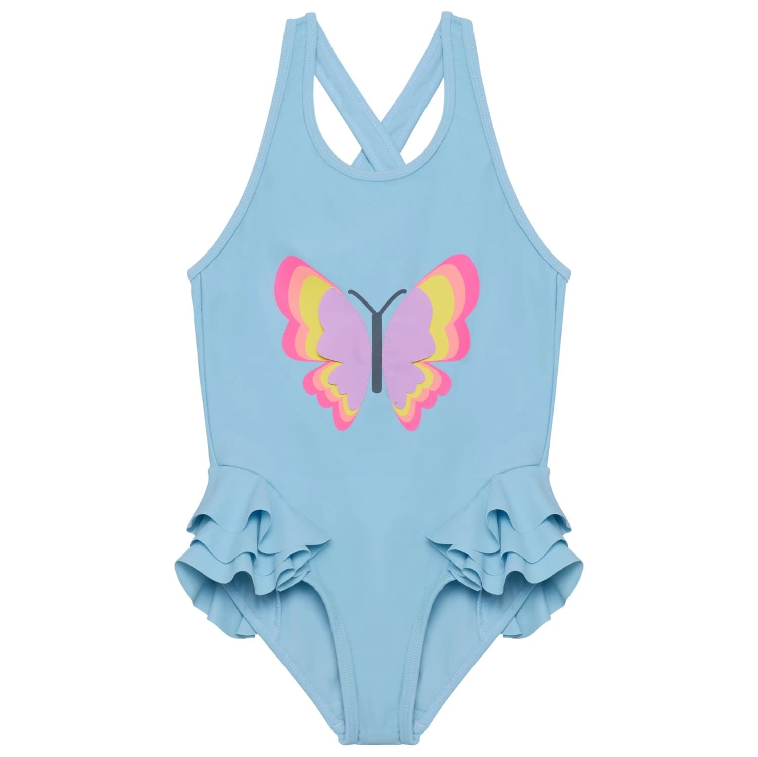 Детски бански костюм Color Kids Kid's Swimsuit with Application Swimsuit - Cerulean