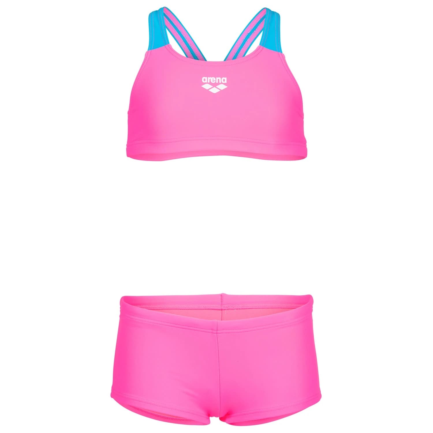 Комплект бикини Arena Girl's Bikini Solid L Bikini - Shocking Pink / Turquoise