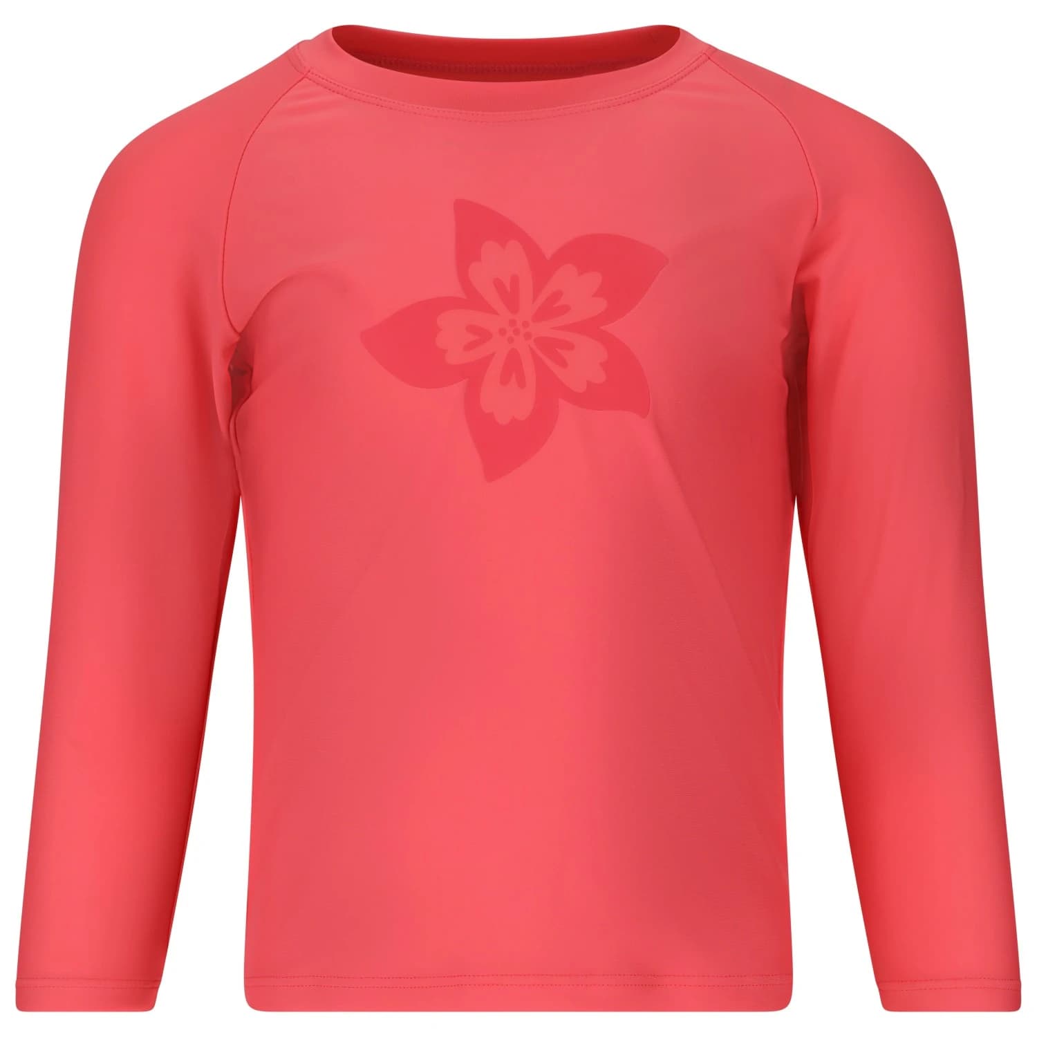 Детска плажна тениска от ликра ZIG ZAG Kid's Lassu UVA L/S T-Shirt Lycra - Sugar Coral