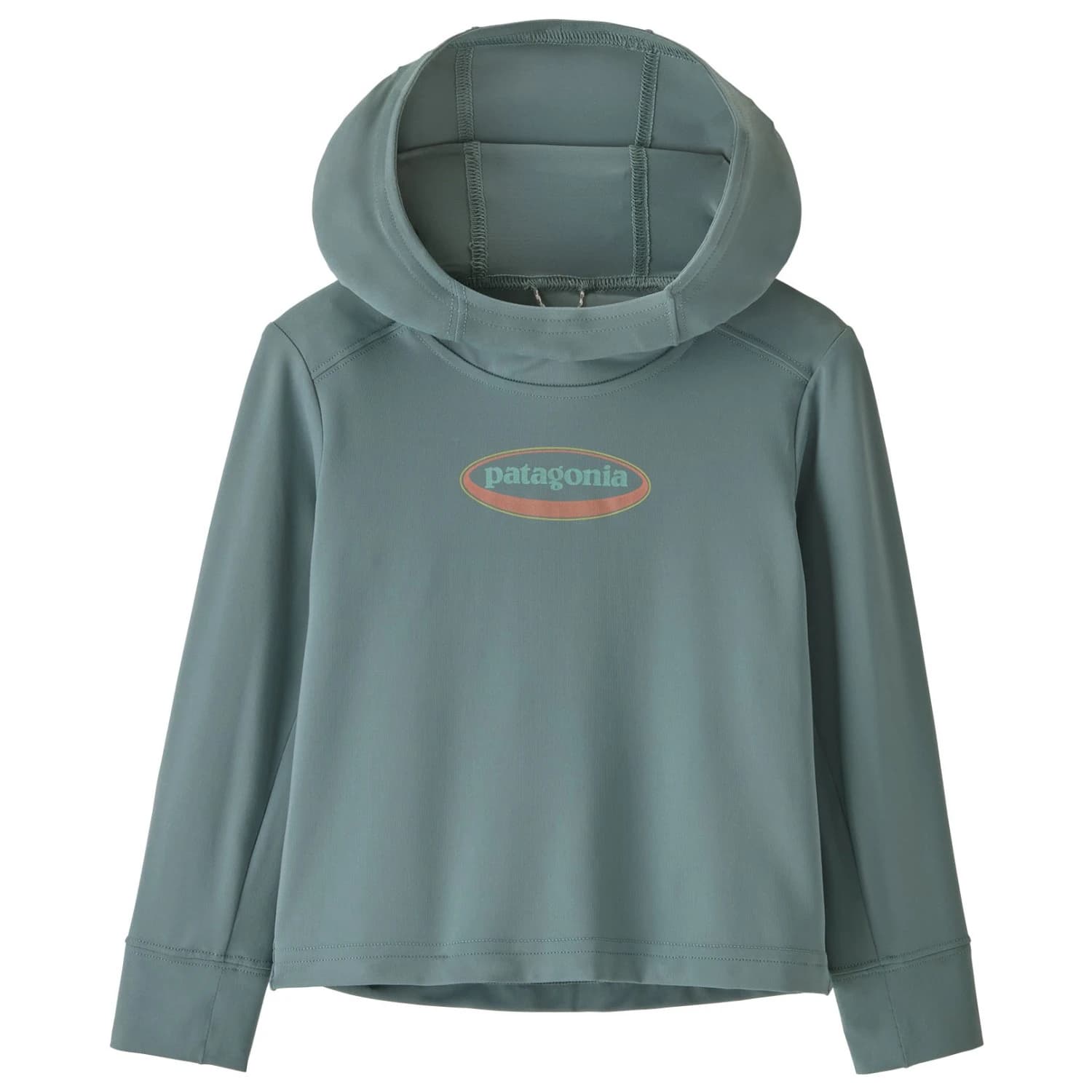 Ликра Patagonia Baby's Cap SW Hoody Hoodie - 95 Oval Logo Shelly Shelly: Blue Sage