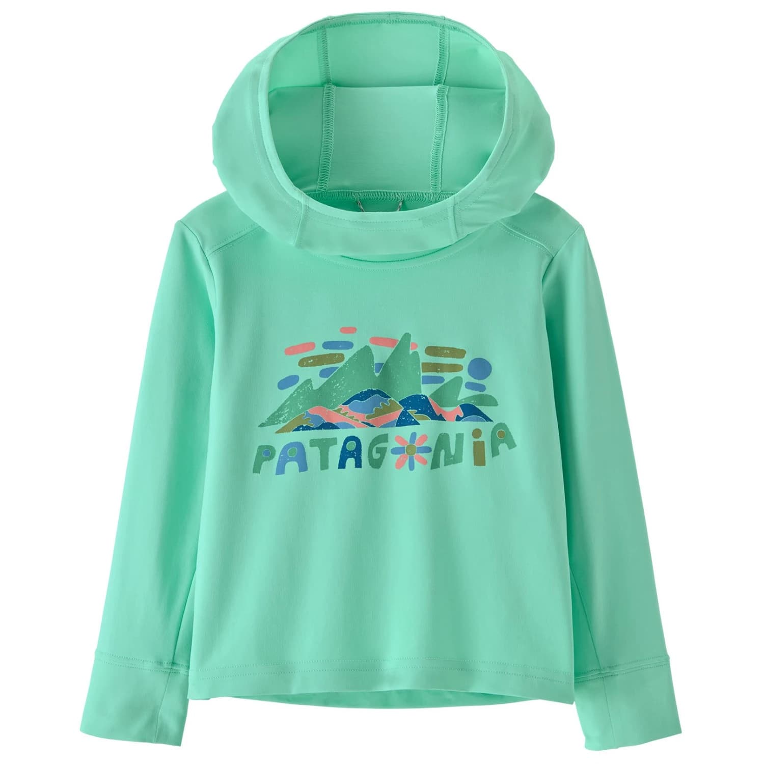 Ликра Patagonia Baby's Cap SW Hoody Hoodie - Fitz Roy Superbloom: Early Teal