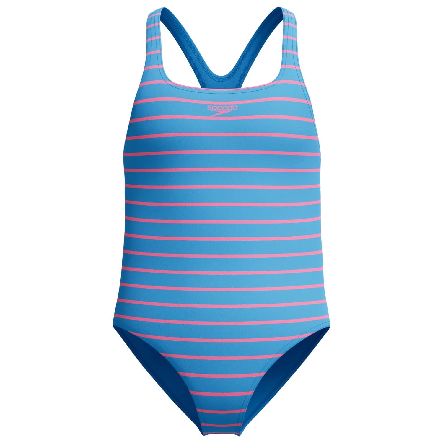 Детски бански костюм Speedo Kid's Print Medalist One Piece Swimsuit - Periwinkle Blue