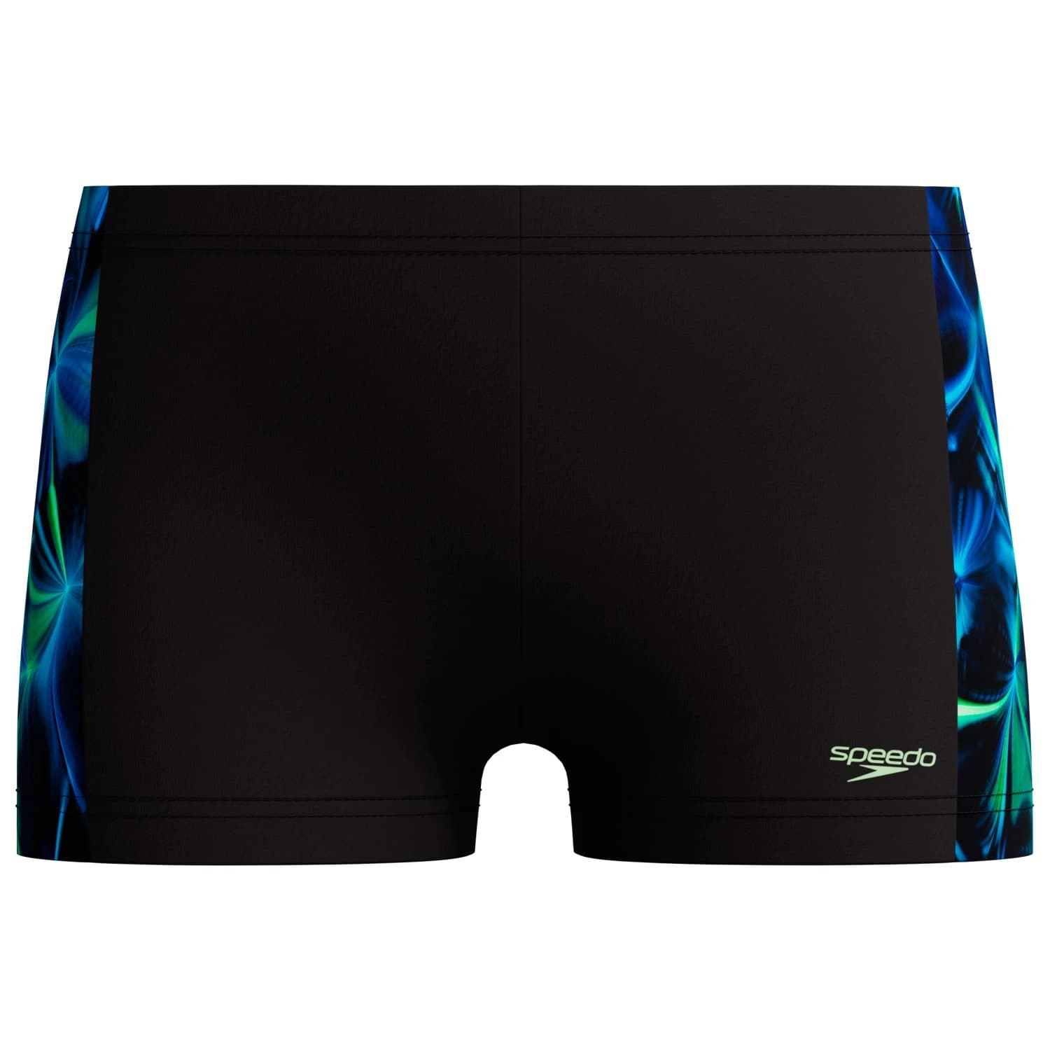 Детски бански слипове Speedo Kid's Print Panel Aquashort Swim brief - Anthracite/Pale Clover