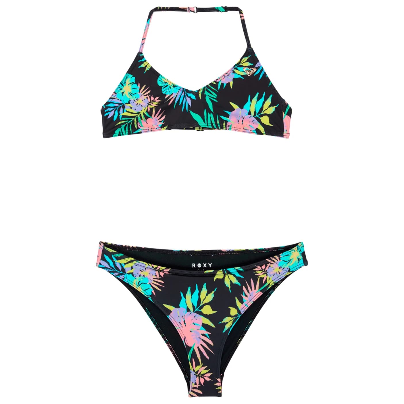 Детски комплект бикини Roxy Kid's Roxy Active RG Tri Bra Set Bikini - Anthracite Aquarella Active Rg