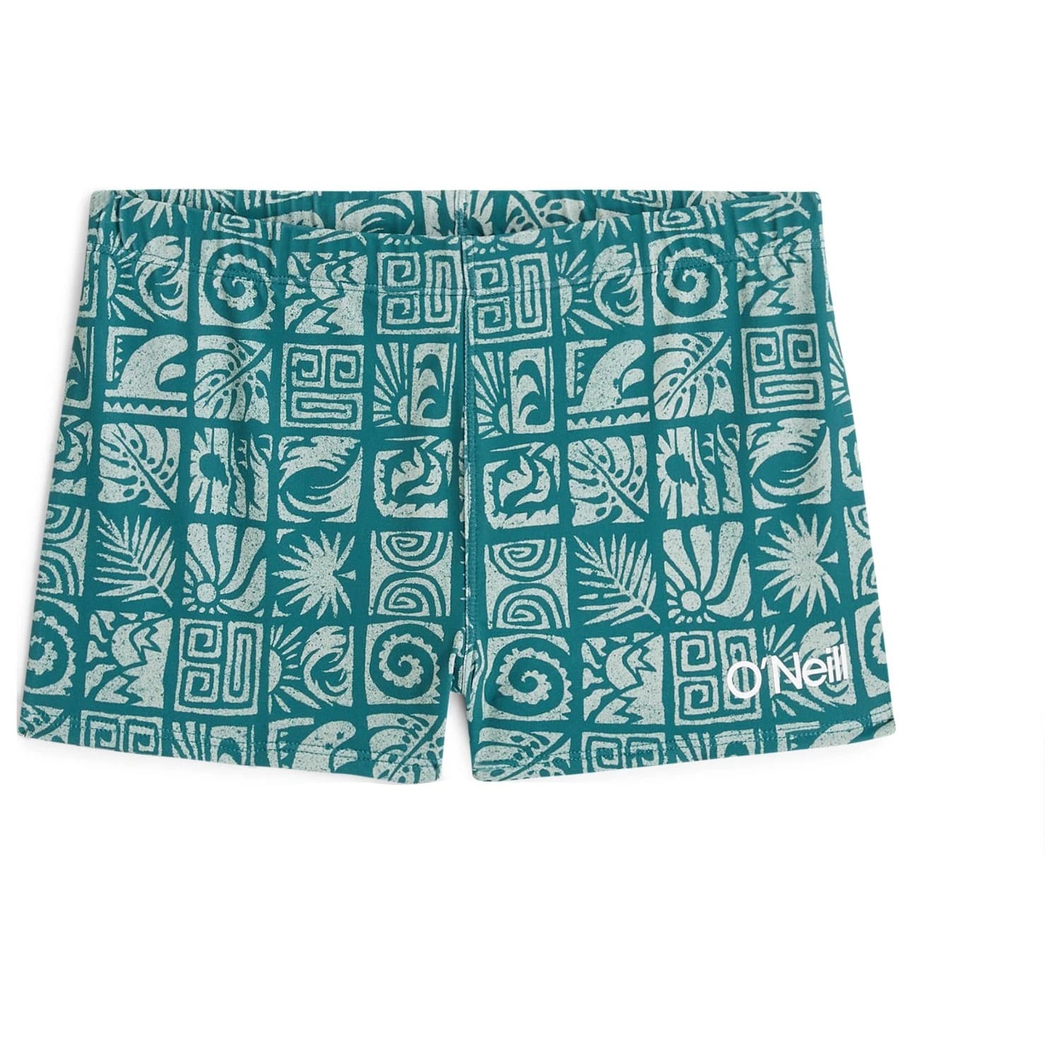 Детски бански слипове O'Neill Kid's Print Racer Swim brief - Blue Bricks
