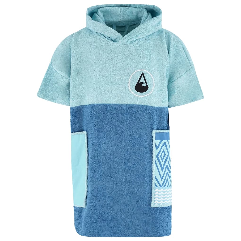 Детско пончо за сърф Wave hawaii Kid's Poncho Maxi Cv Surf poncho - Hellblau / Blau