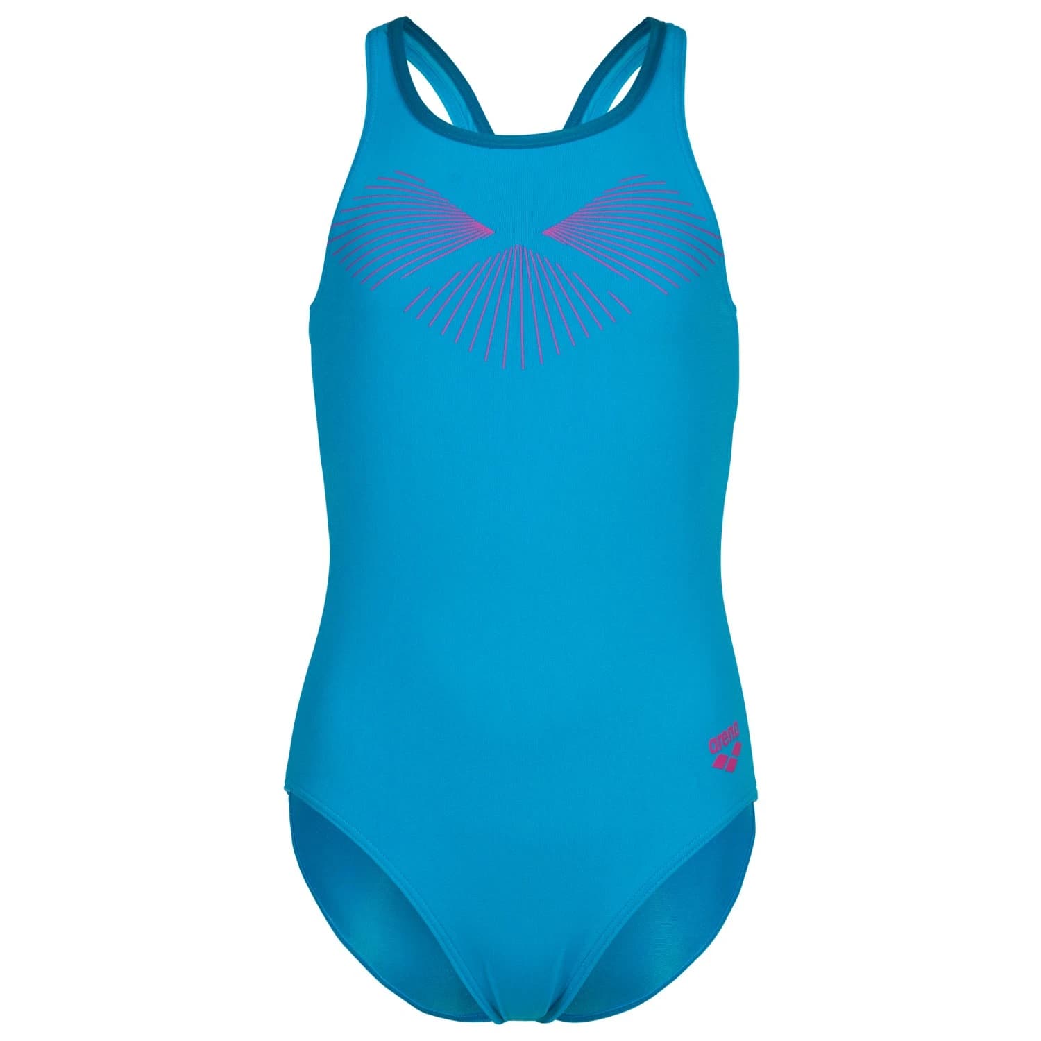 Бански костюм Arena Girl's Bay Swimsuit Swim Pro Back Swimsuit - Turquoise / Blue Cosmo
