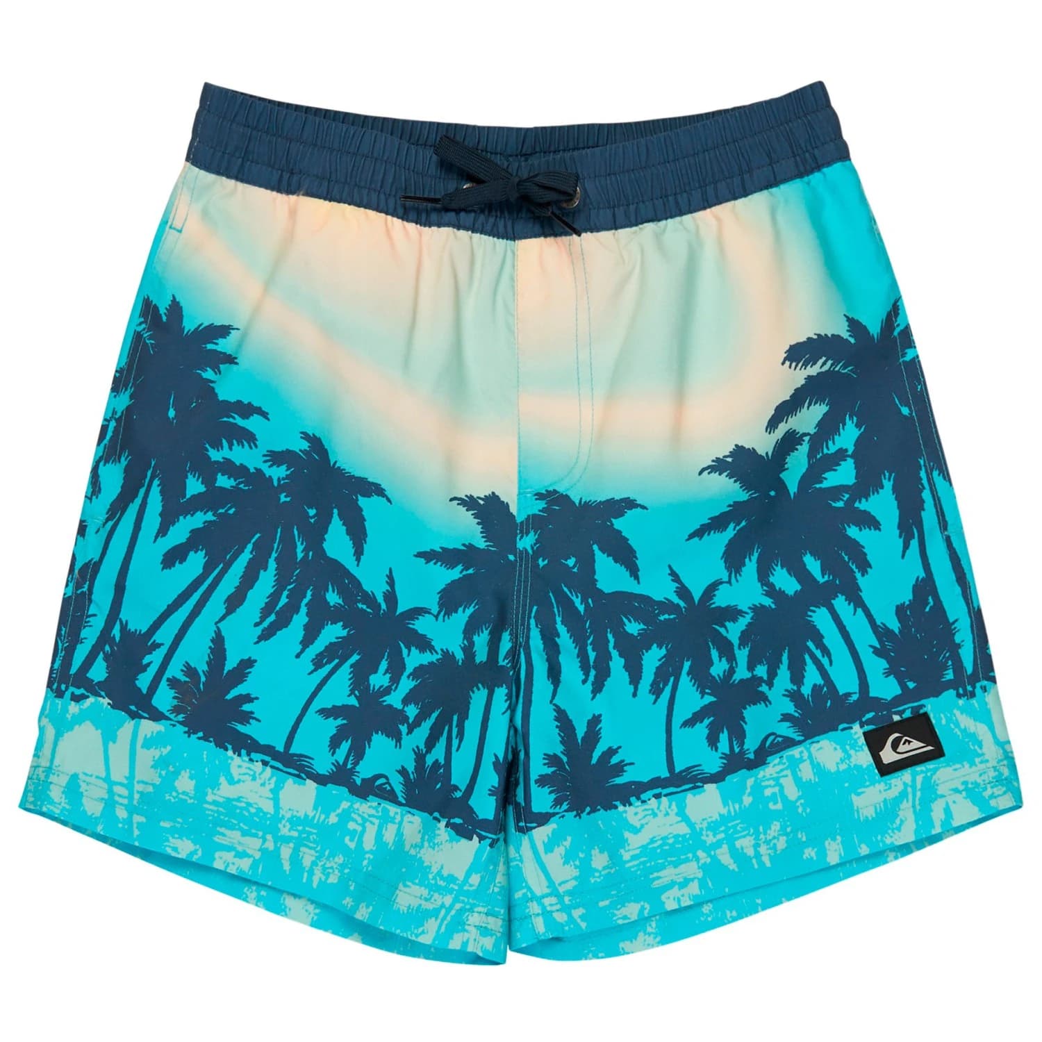 Детски бански слипове Quiksilver Kid's Everyday Printed Volley 14'' Swim brief - Aqua Thermotropics