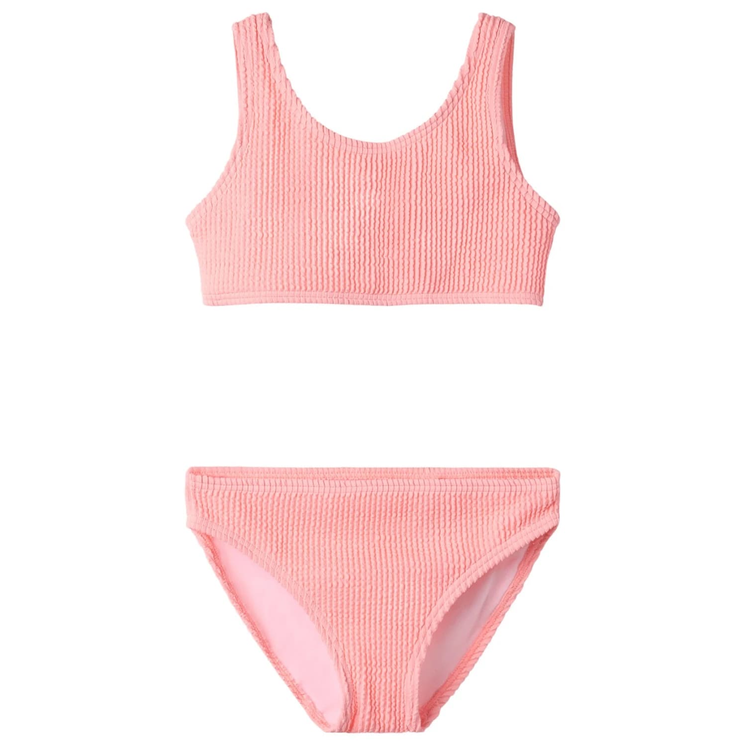 Детски комплект бикини Name it Kid's Pziba Bikini Bikini - Neon Salmon Rose