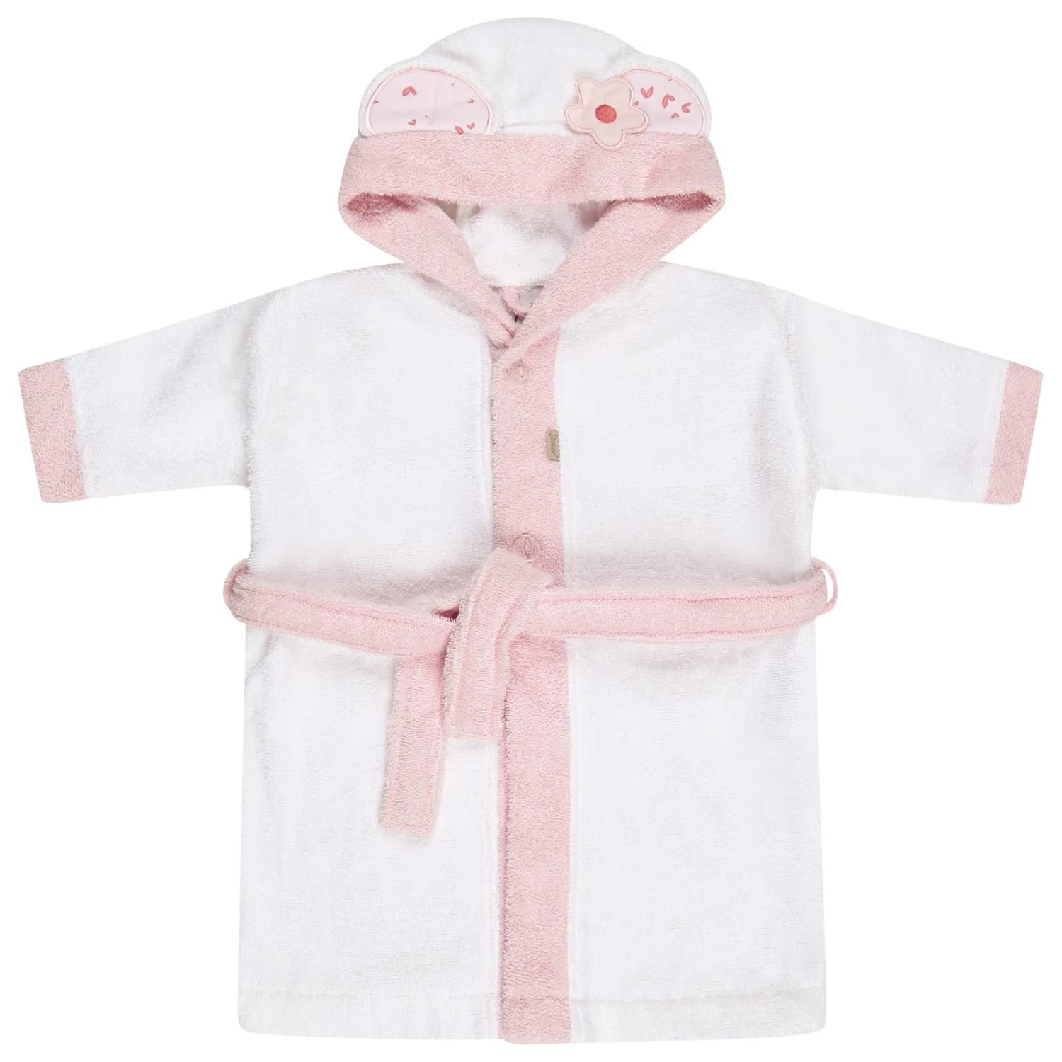 Детски халат Sterntaler Kid's Bademantel Bär Betty Bathrobe - Weiß