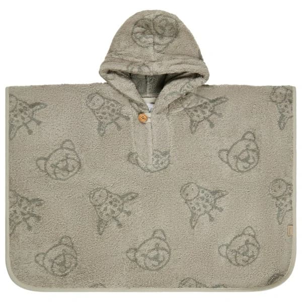 Детско пончо за сърф Sterntaler Kid's Badeponcho Surf poncho - Steingrau / Löwe Leo