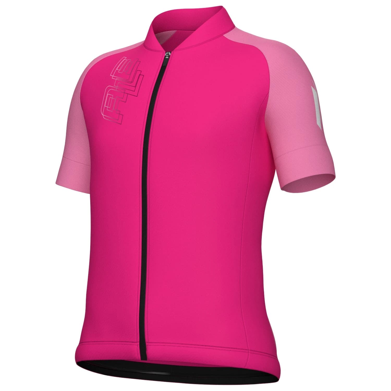 Детска фланелка с къс ръкав за колоездене Alé Kid's Follow Me S/S Jersey Cycling jersey - Fuchsia