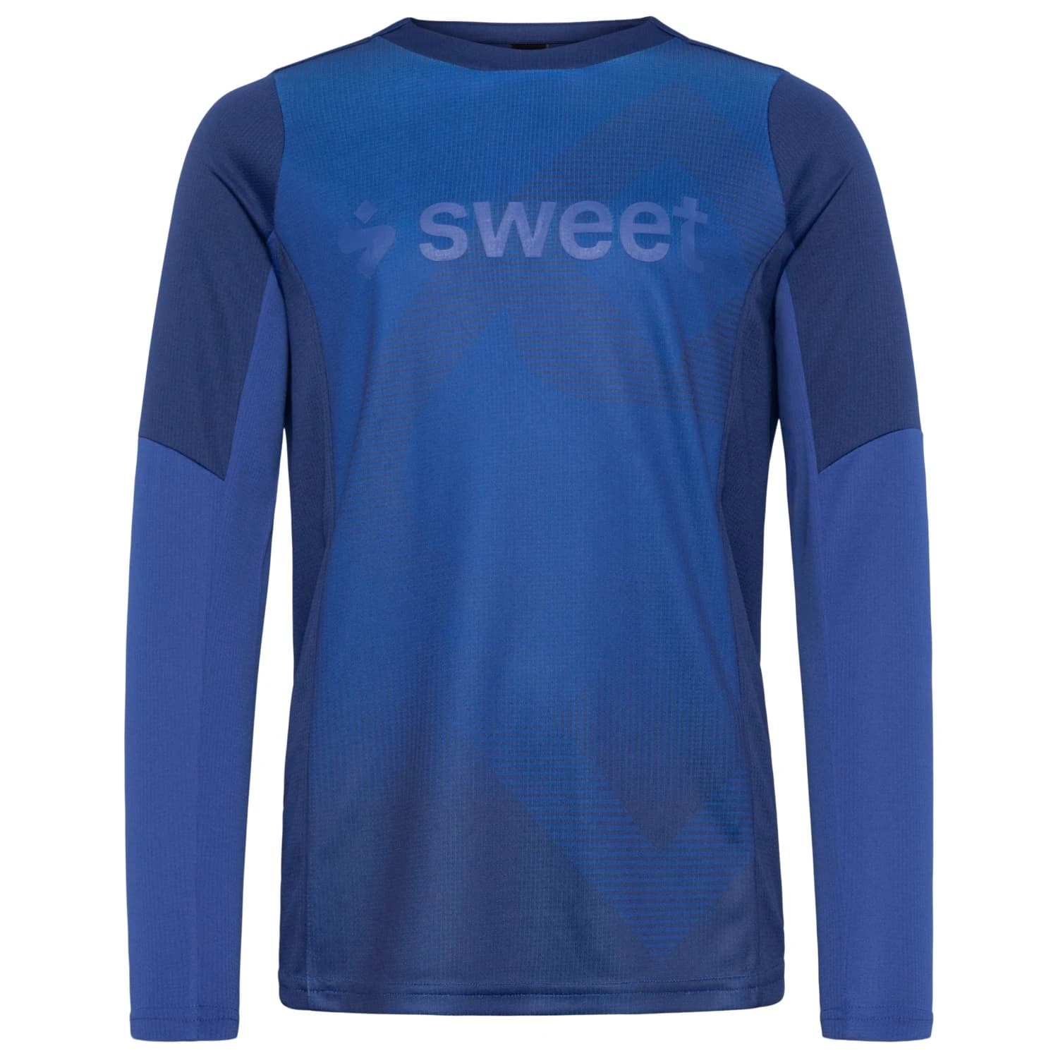 Детска фланелка с дълъг ръкав за колоездене Sweet Protection Kid's Hunter II Trail Long Sleeve Cycling jersey - Blue Depths