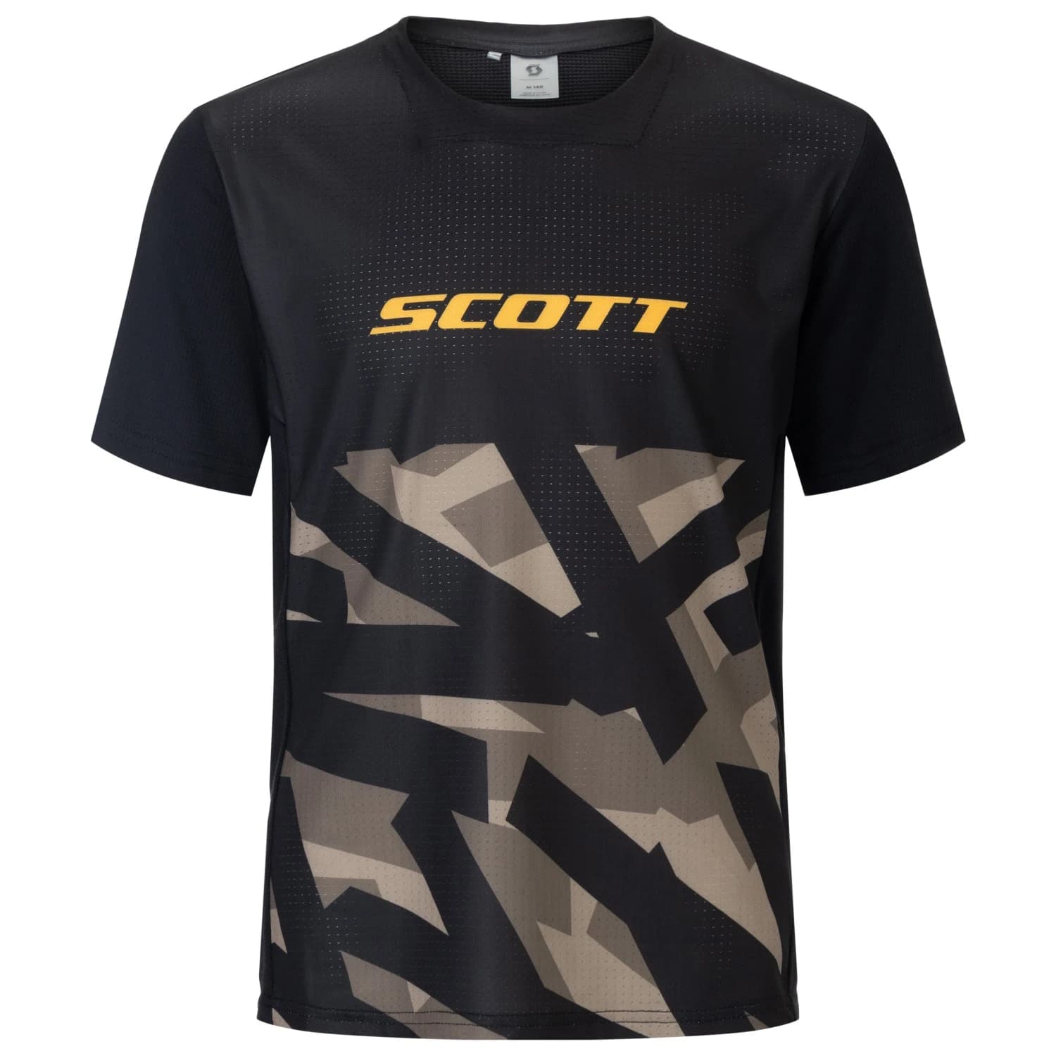 Детска фланелка с къс ръкав за колоездене Scott Kid's Tee Vertic Delta S/S Cycling jersey - Black