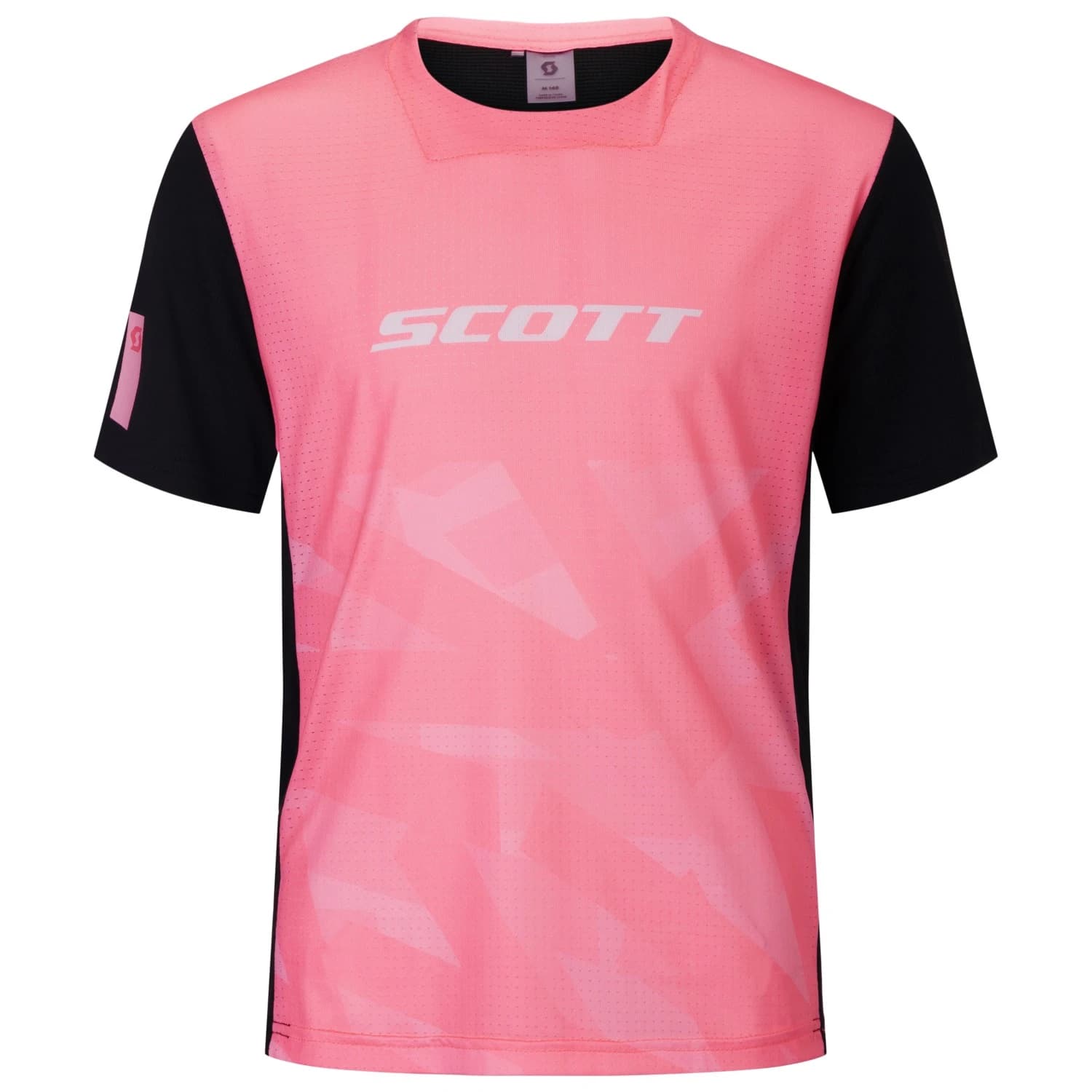 Детска фланелка с къс ръкав за колоездене Scott Kid's Tee Vertic Delta S/S Cycling jersey - Digital Pink