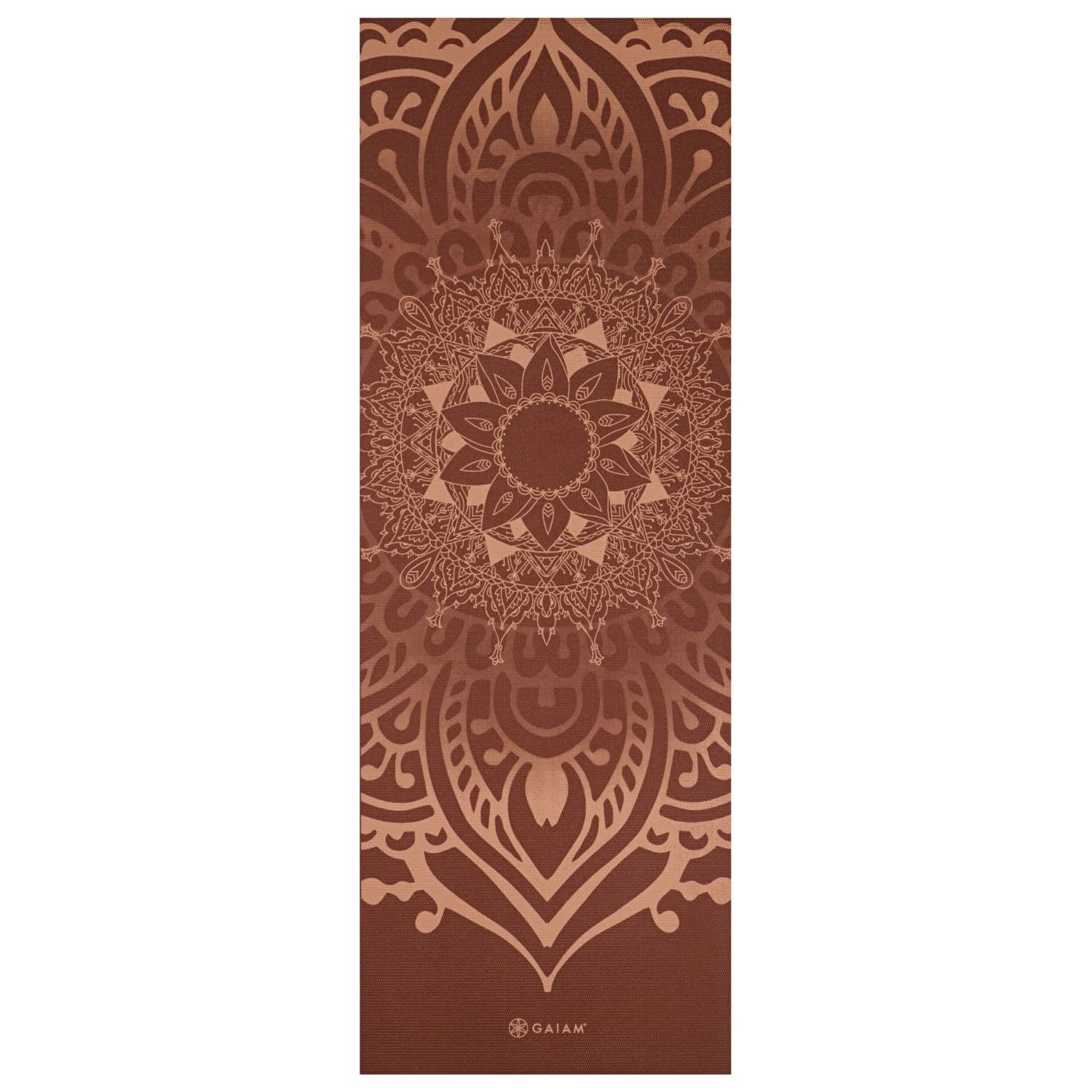 Постелка за йога Gaiam Sundial Layers Yoga Mat 5 mm Classic Printed Yoga mat - Dark Red