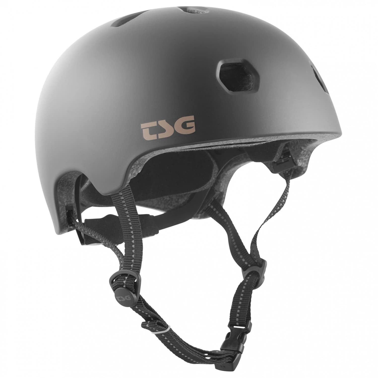 Каска за планинско колоездене TSG Meta Solid Color Bike helmet - Satin Black