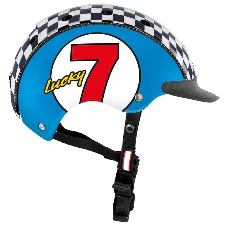 Детска каска за велосипед Casco Kid's Mini 2 Bike helmet - Lucky 7 Blue