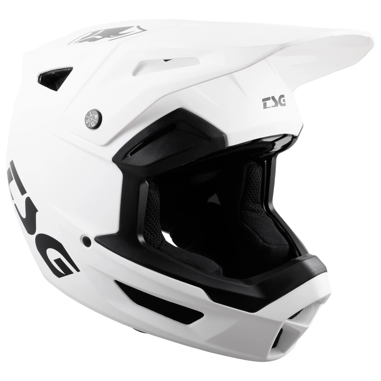Full Face каска TSG Sentinel Solid Color Bike helmet - Satin White