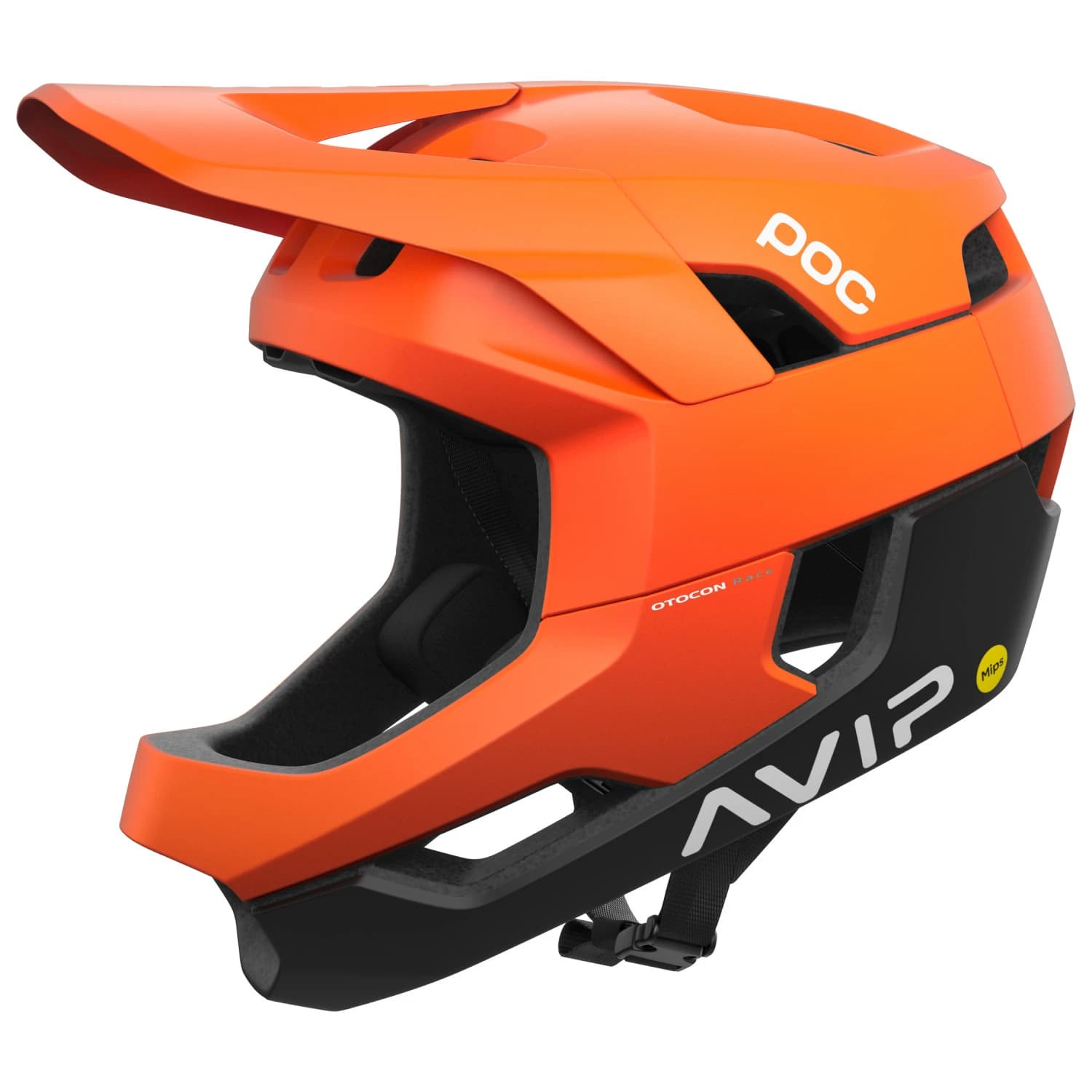 Full Face каска Poc Otocon Race MIPS Bike helmet - Fluorescent Orange AVIP / Uranium Black Matt