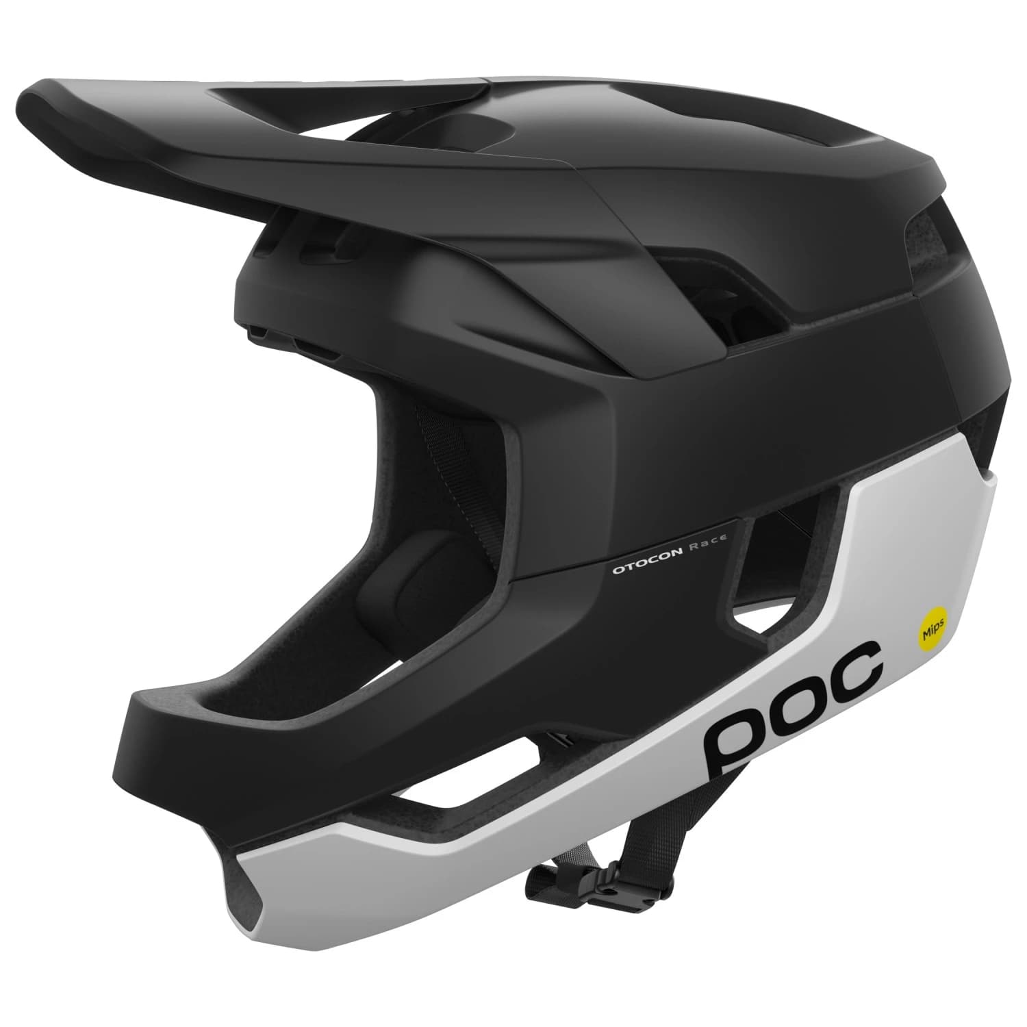Full Face каска POC Otocon Race MIPS Bike helmet - Uranium Black / Hydrogen White Matt